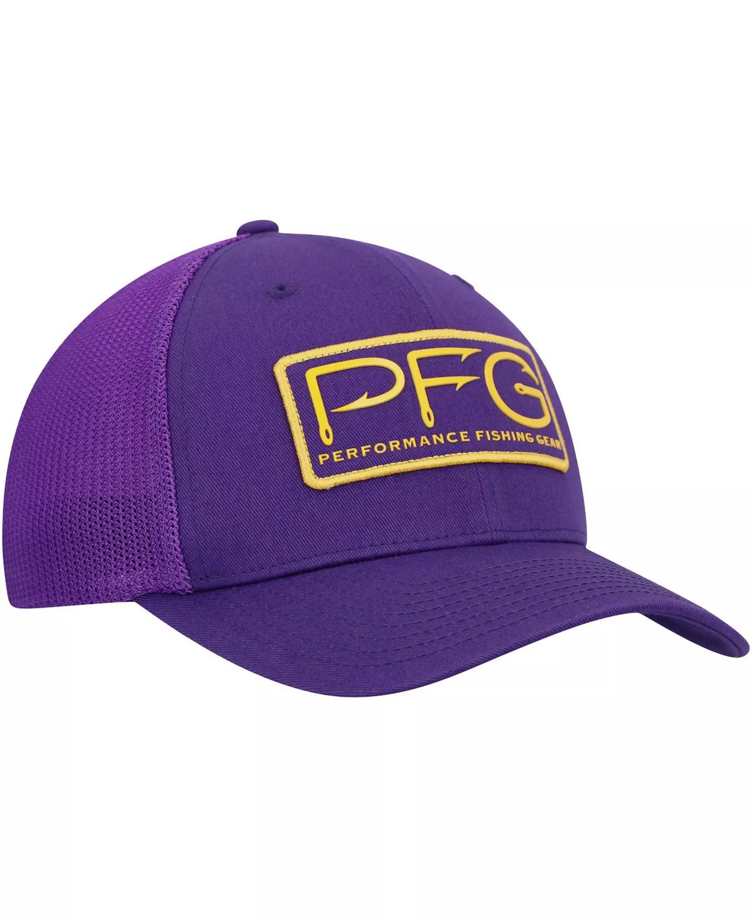 Men's Purple LSU Tigers PFG Hooks Flex Hat - Purple - L/XL