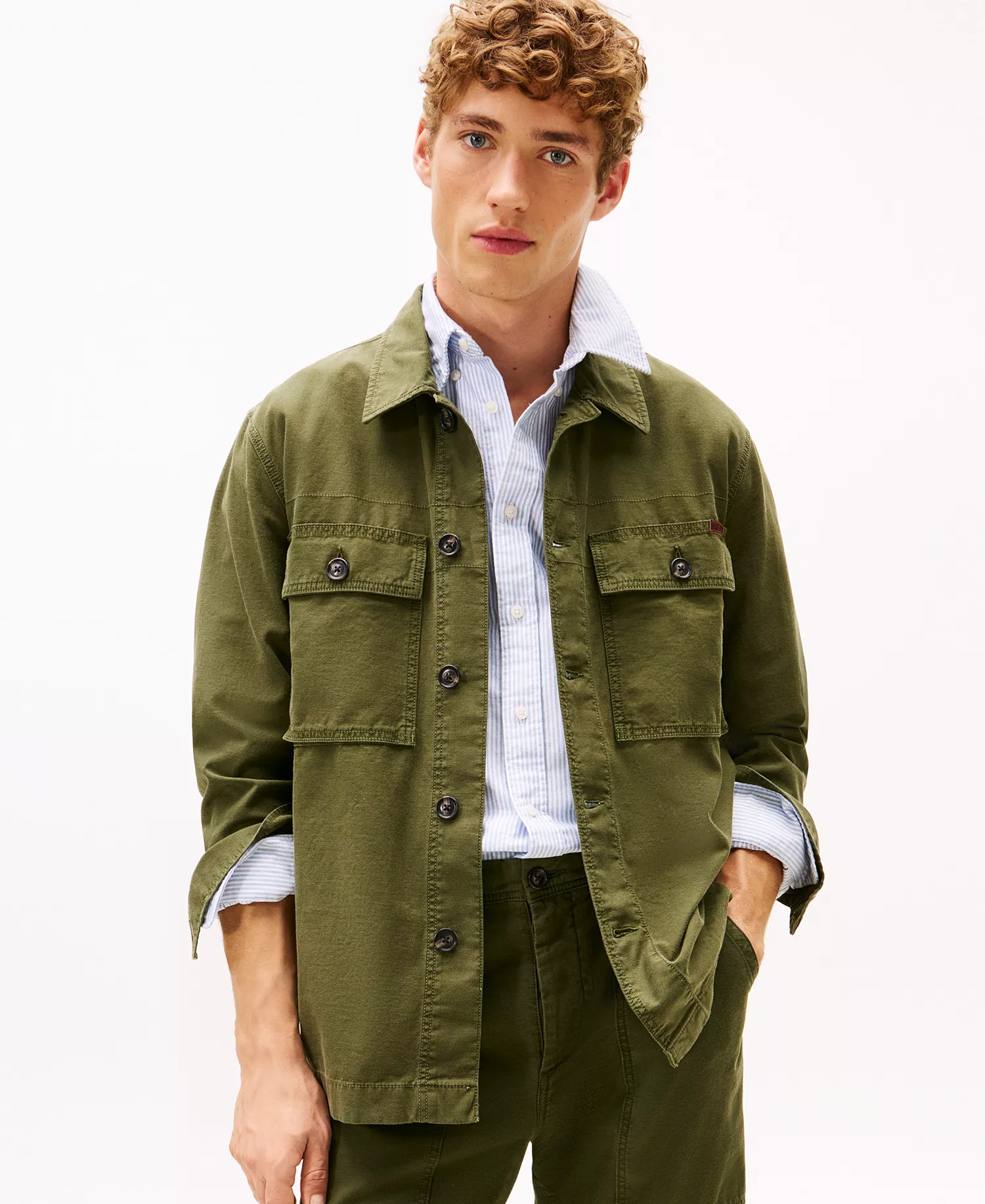 Men's Utility Collar Shirt Jacket - Arctic Spruce - L