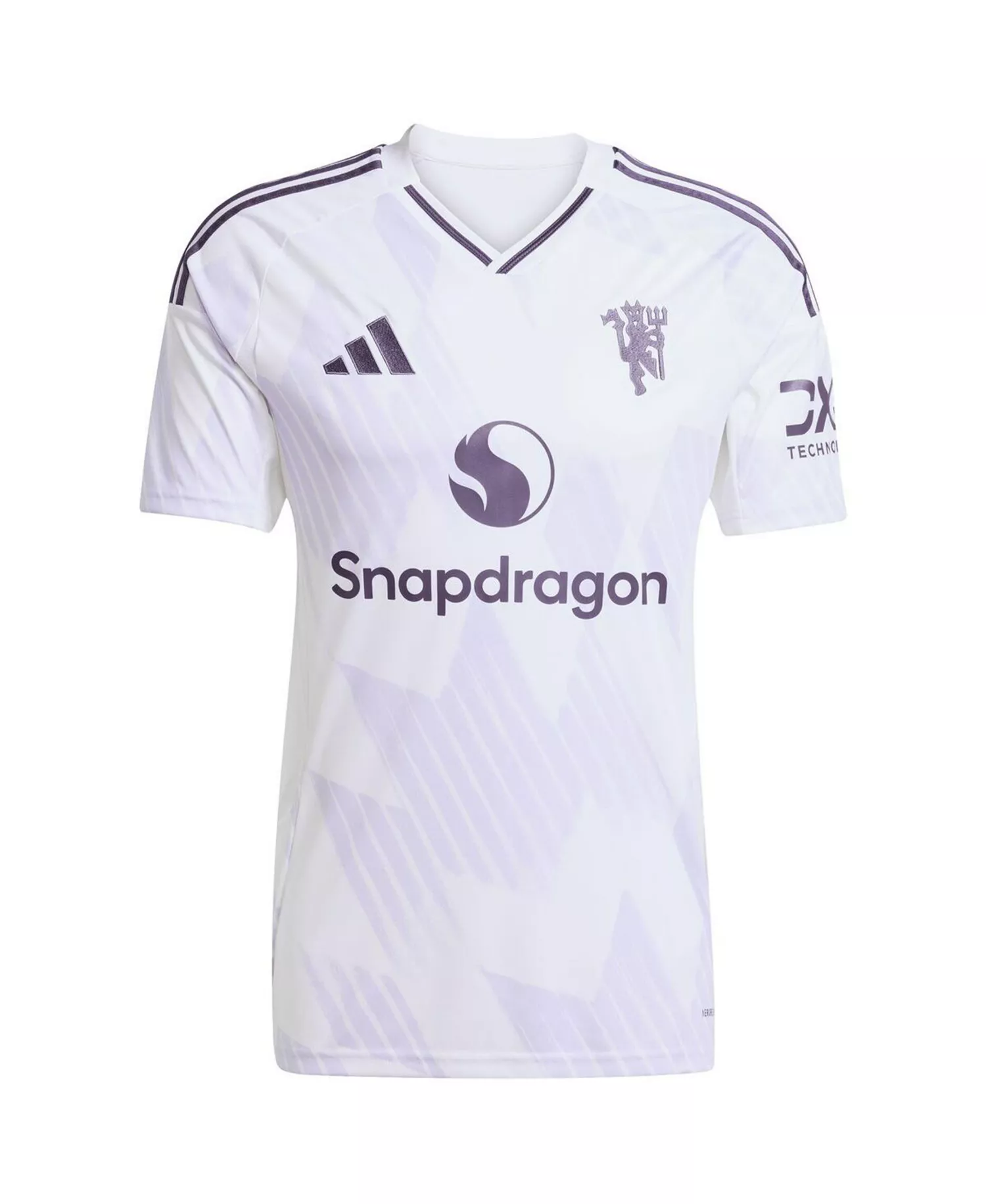 Men's White Manchester United 2025/26 Away Replica Jersey - White - 2XL