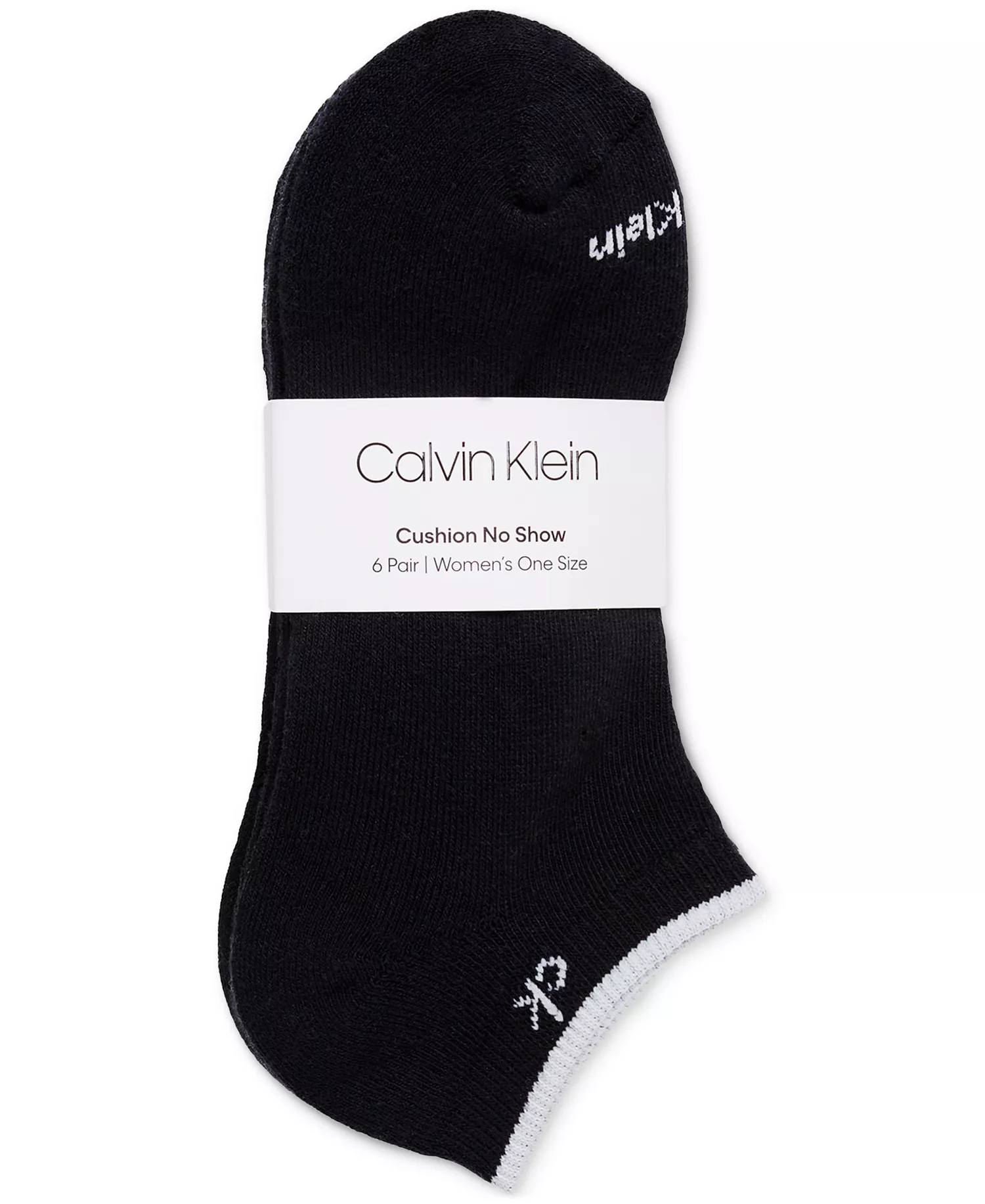 Women's 6-Pk. Performance Cushion No-Show Socks  - Black Assorted - ONE SIZE