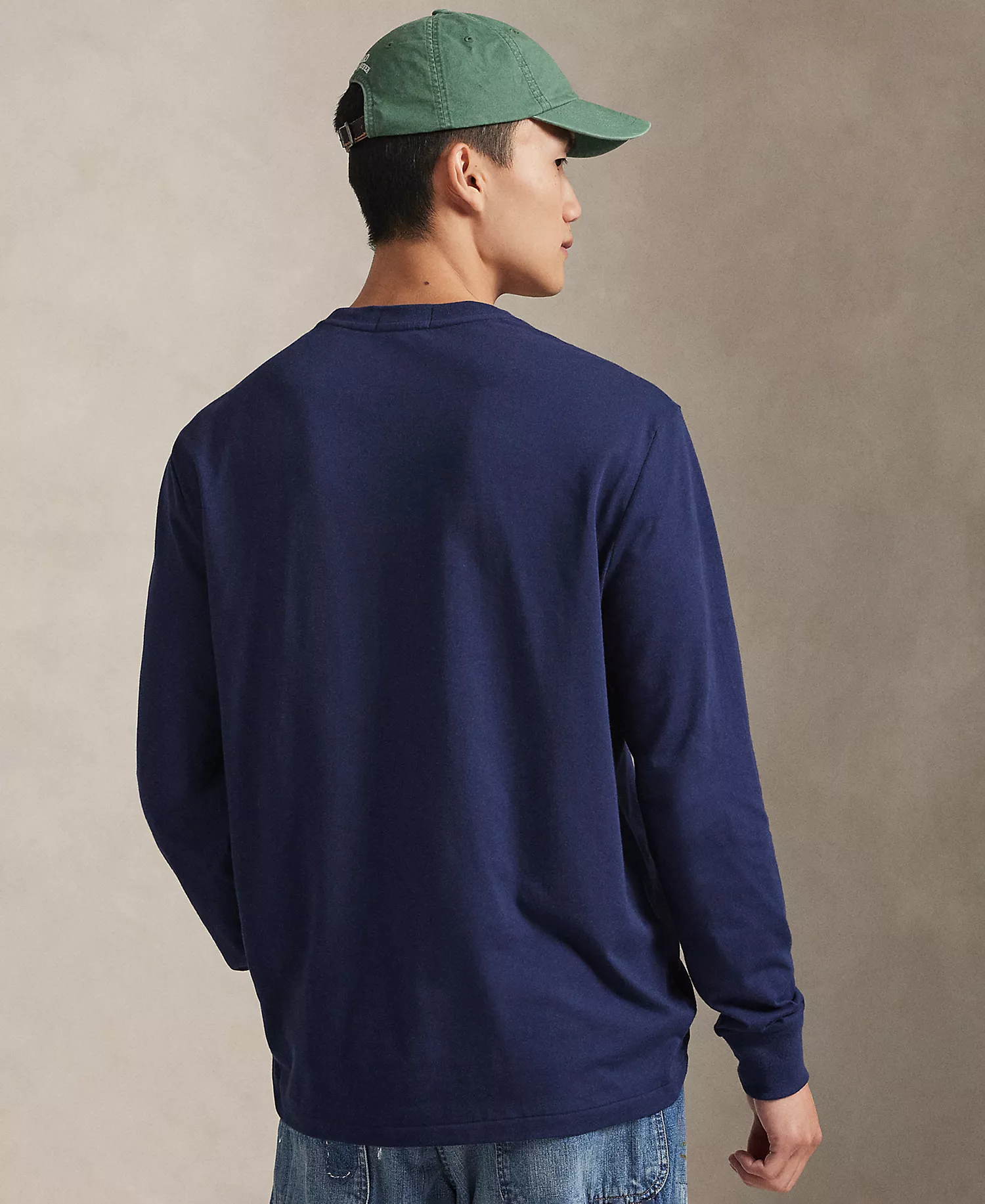 Men's Classic Fit Long-Sleeve T-Shirt - Newport Navy - 2XL