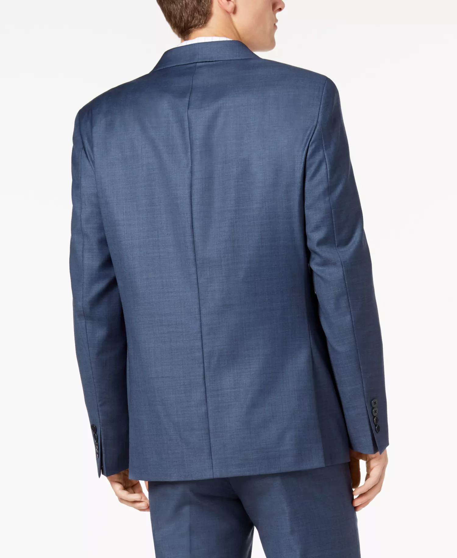 Solid Men's Classic-Fit Suit Separates - Blue Neat - 36R