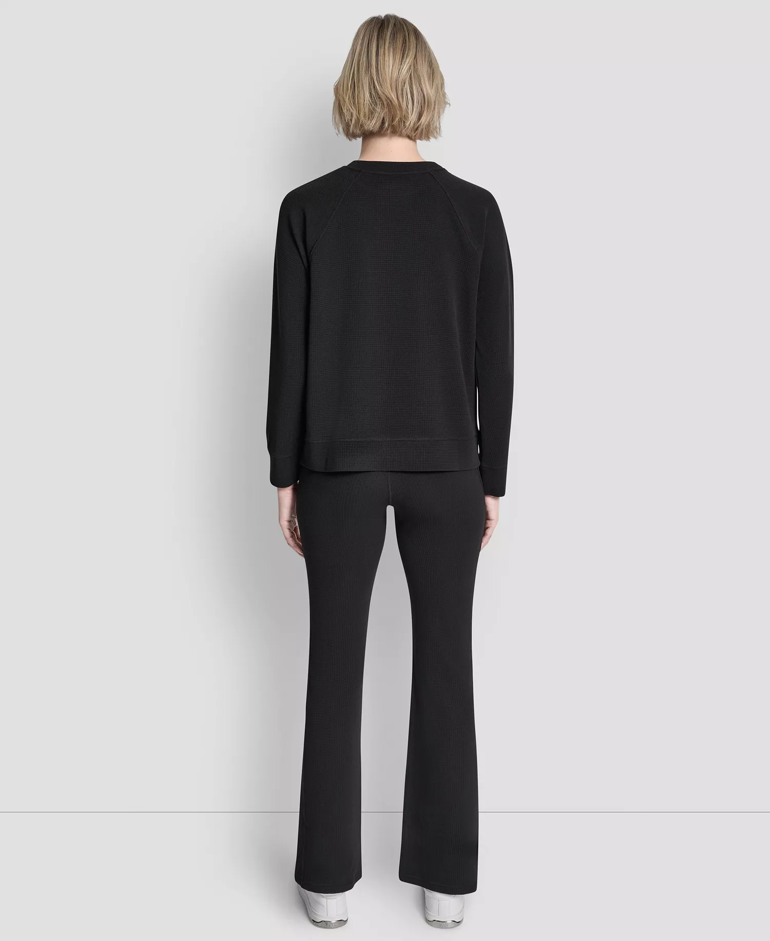 Women's Transcend Thermal Pull-On Sweatshirt - Black - L