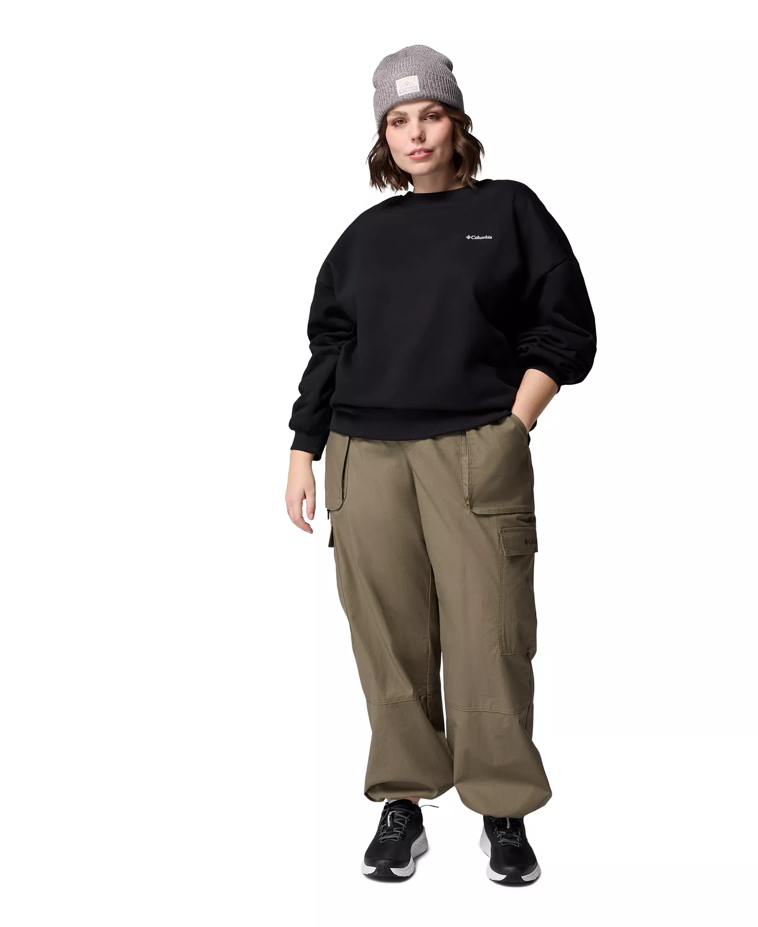 Plus Size Aldermore Crewneck Sweatshirt - Black - 1X - Plus