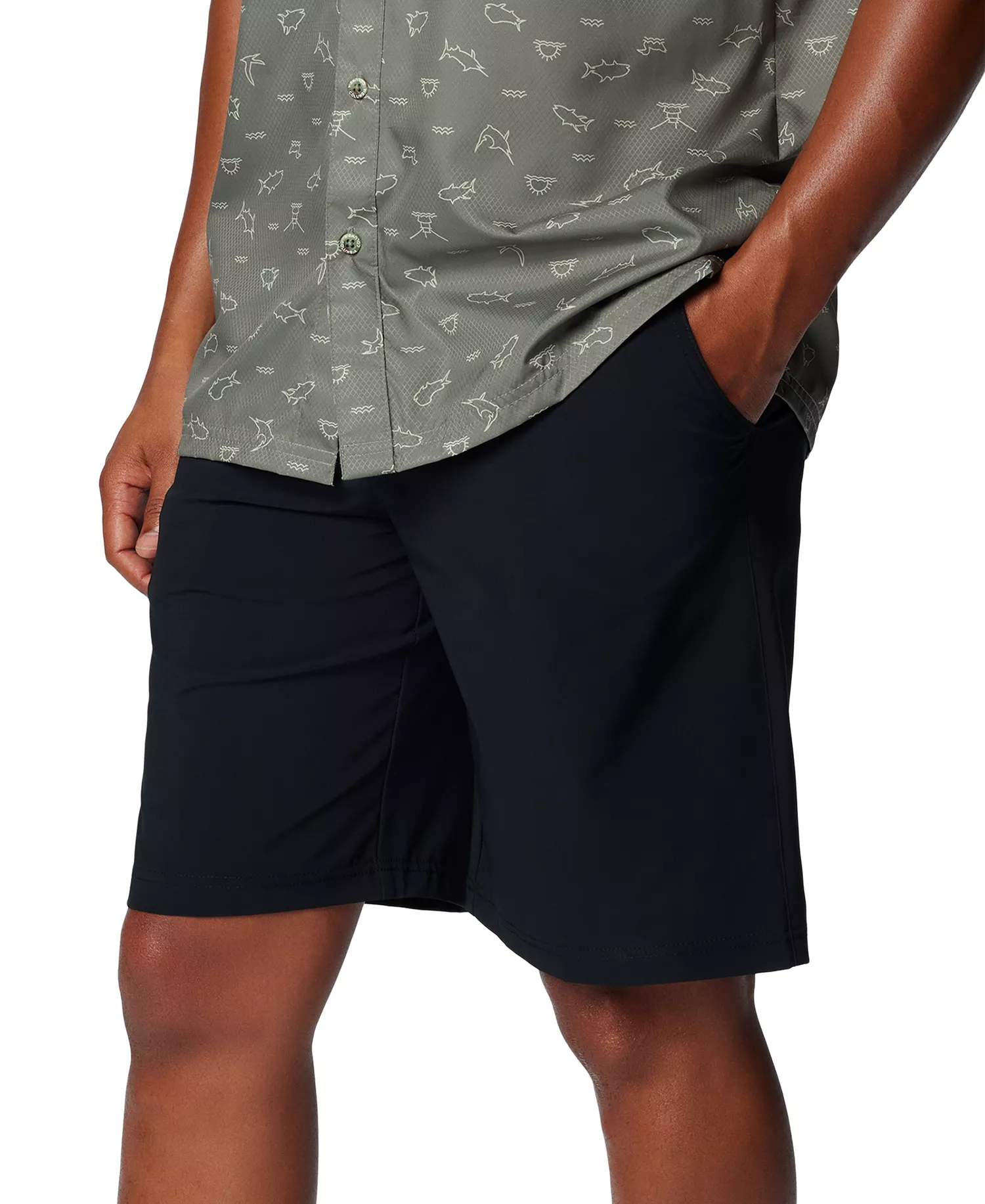 Men's PFG Grander Marlin III Offshore 10" Short - Black - 30