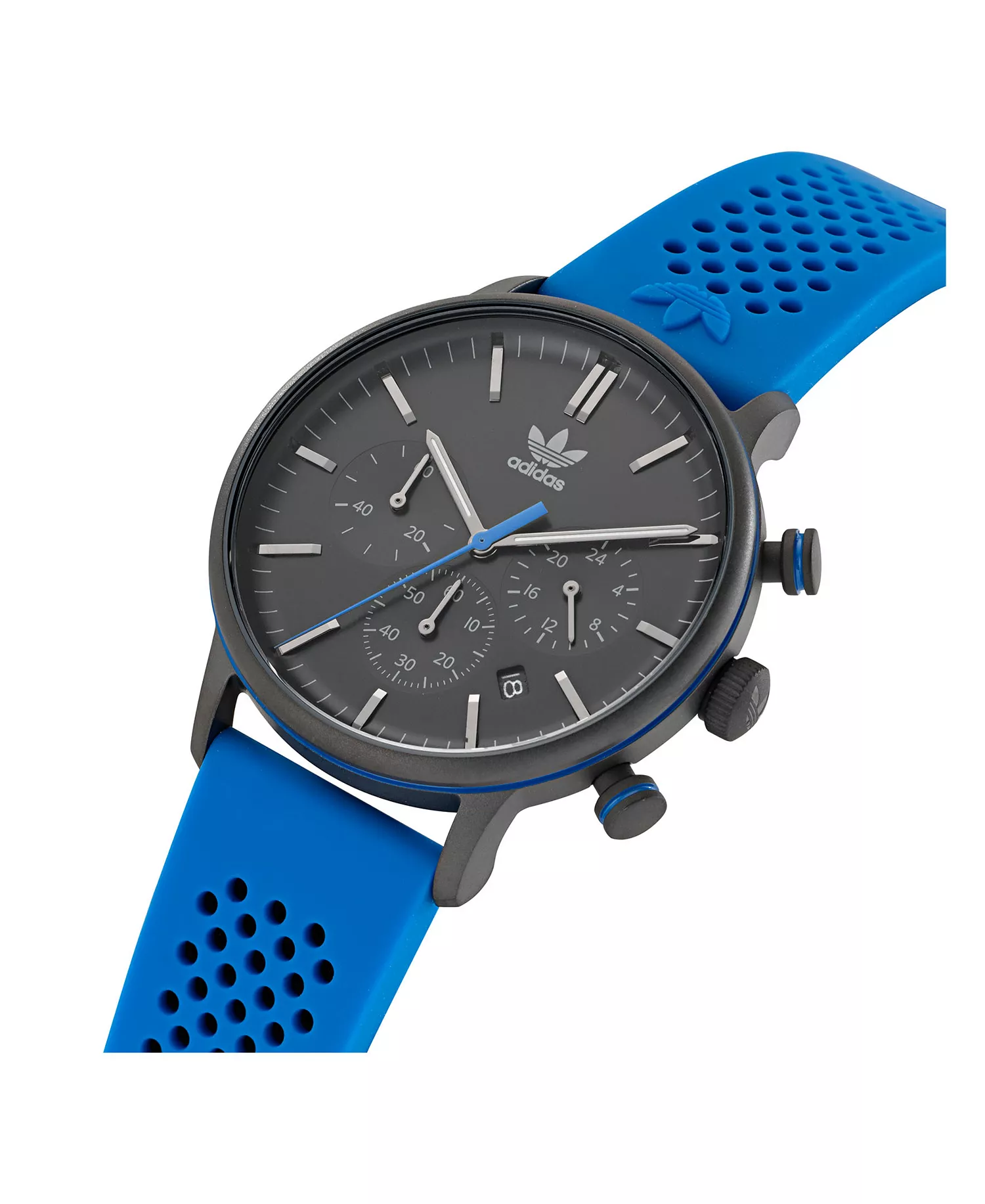 Unisex Chrono Code One Chrono Blue Silicone Strap Watch 40mm