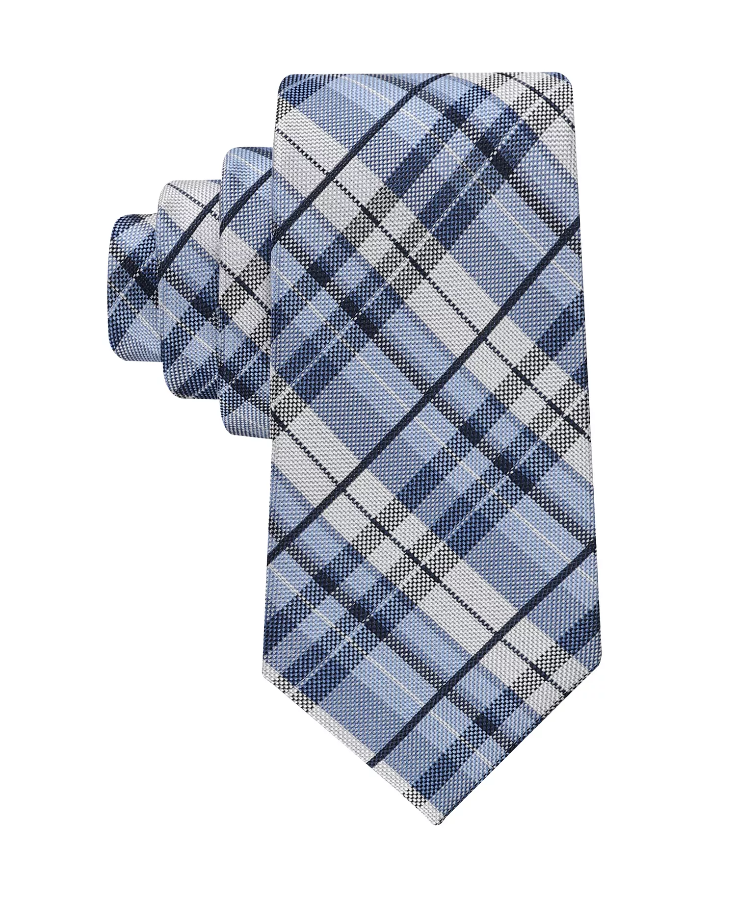 Men's Rhode Seasonal Plaid Tie - Blue - ONE SIZE