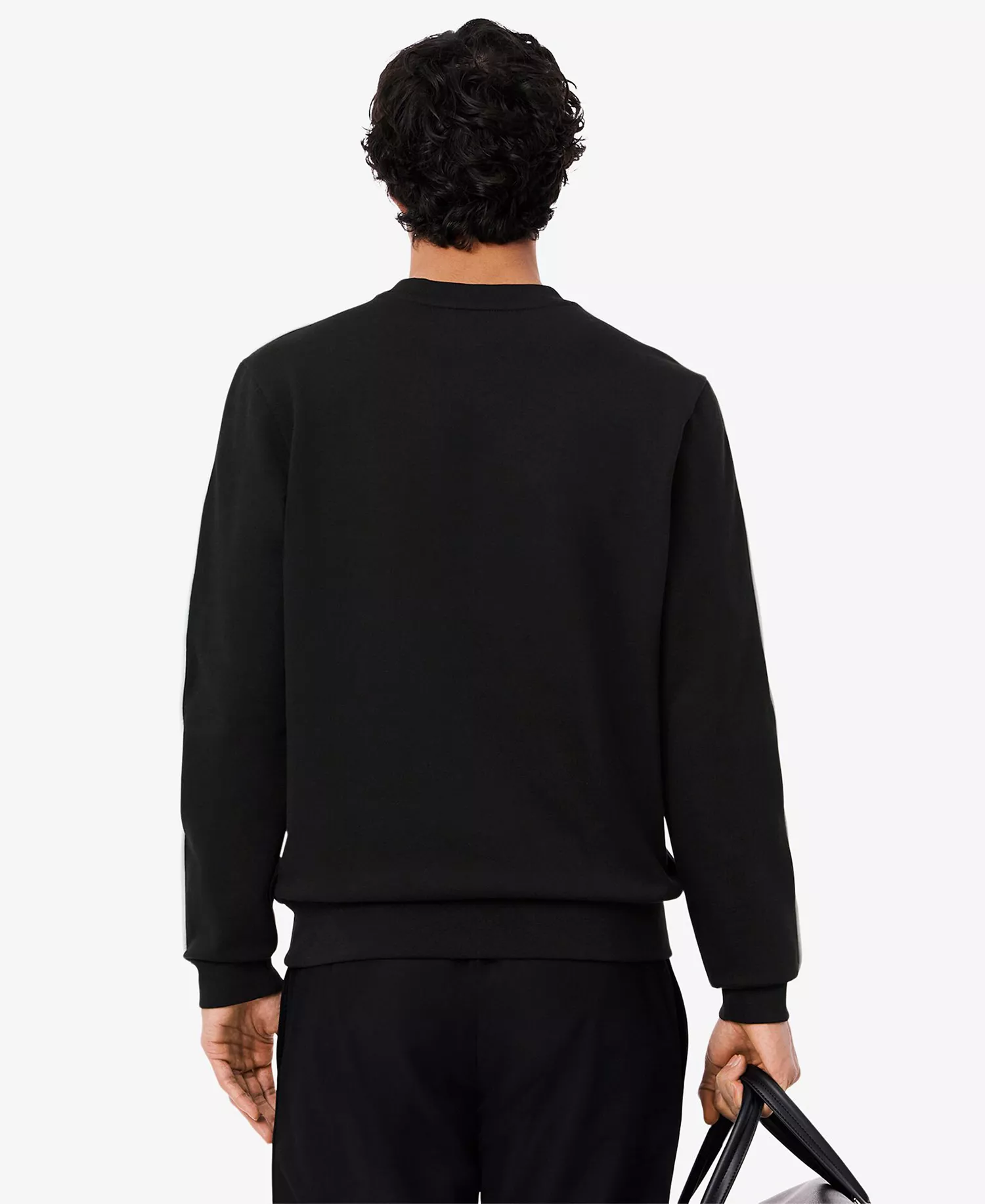 Men's Logo Trim Sweatshirt - Black - M