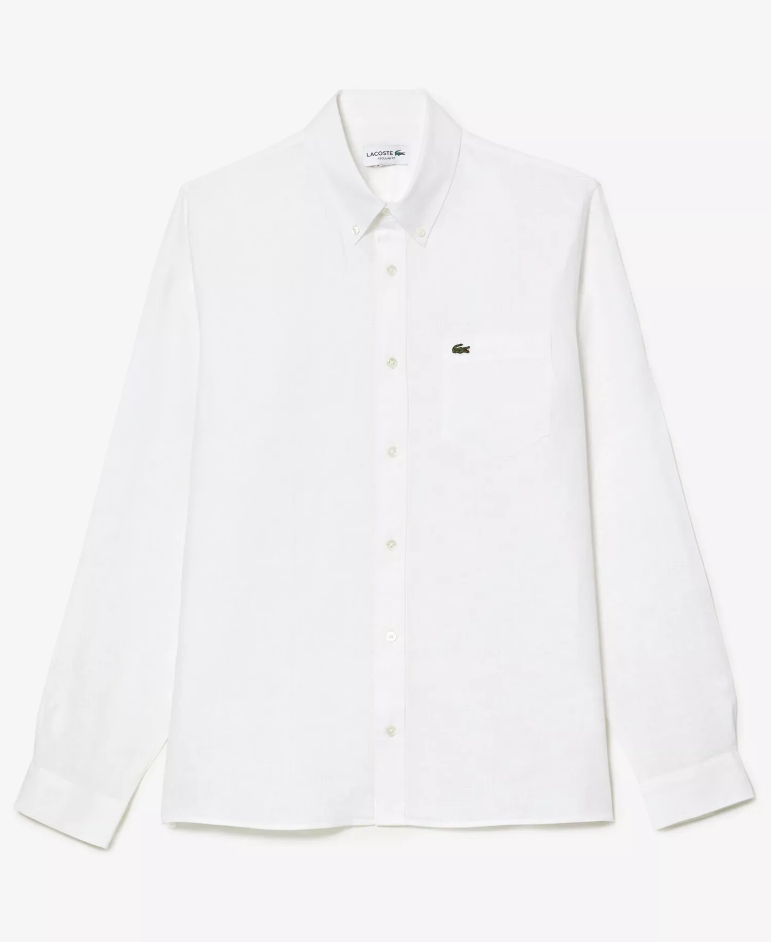Men's Regular-Fit Long-Sleeve Shirt - 001 White - 2XL