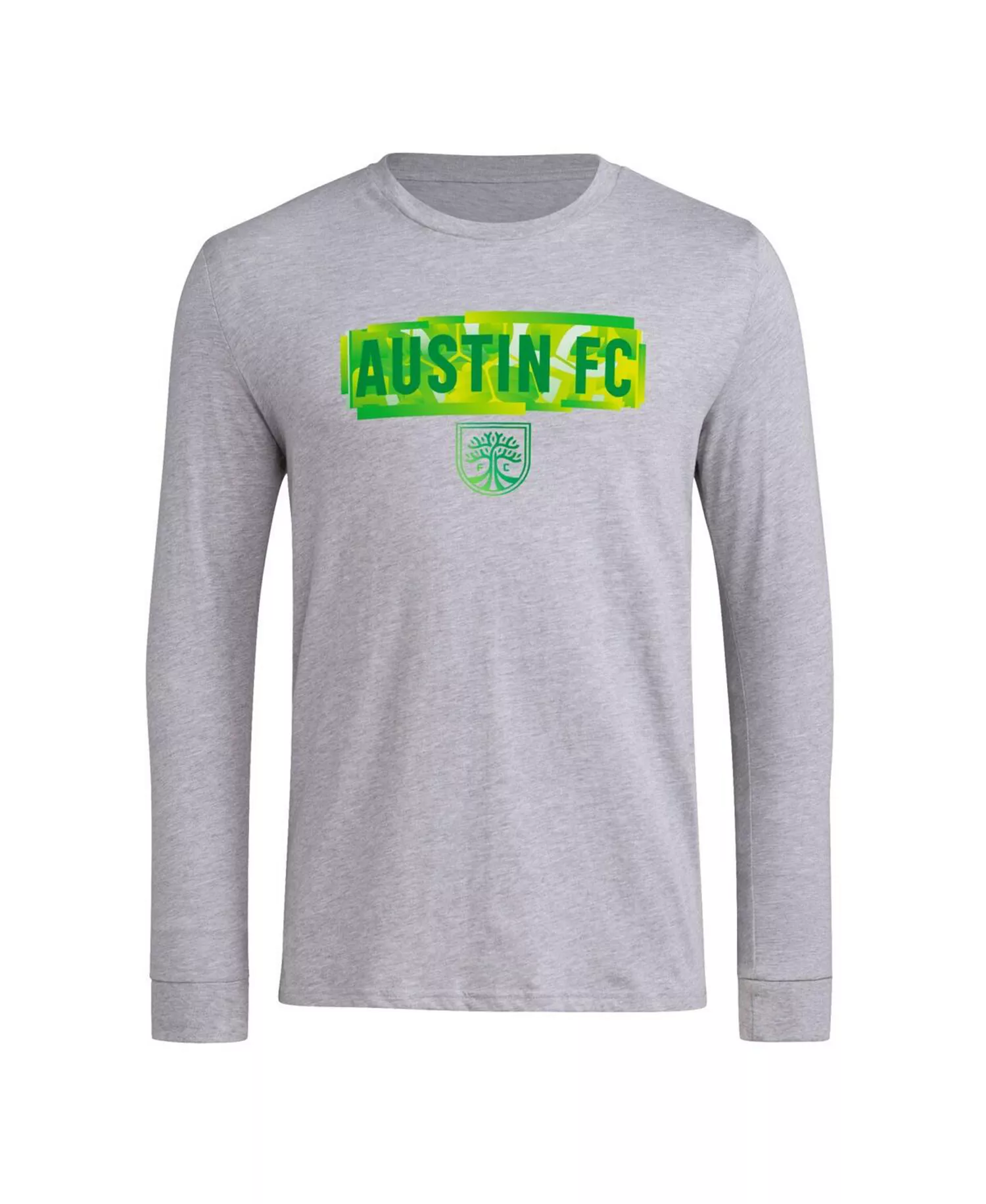 Men's Gray Austin FC Local Pop AEROREADY Long Sleeve T-Shirt - Gray - L