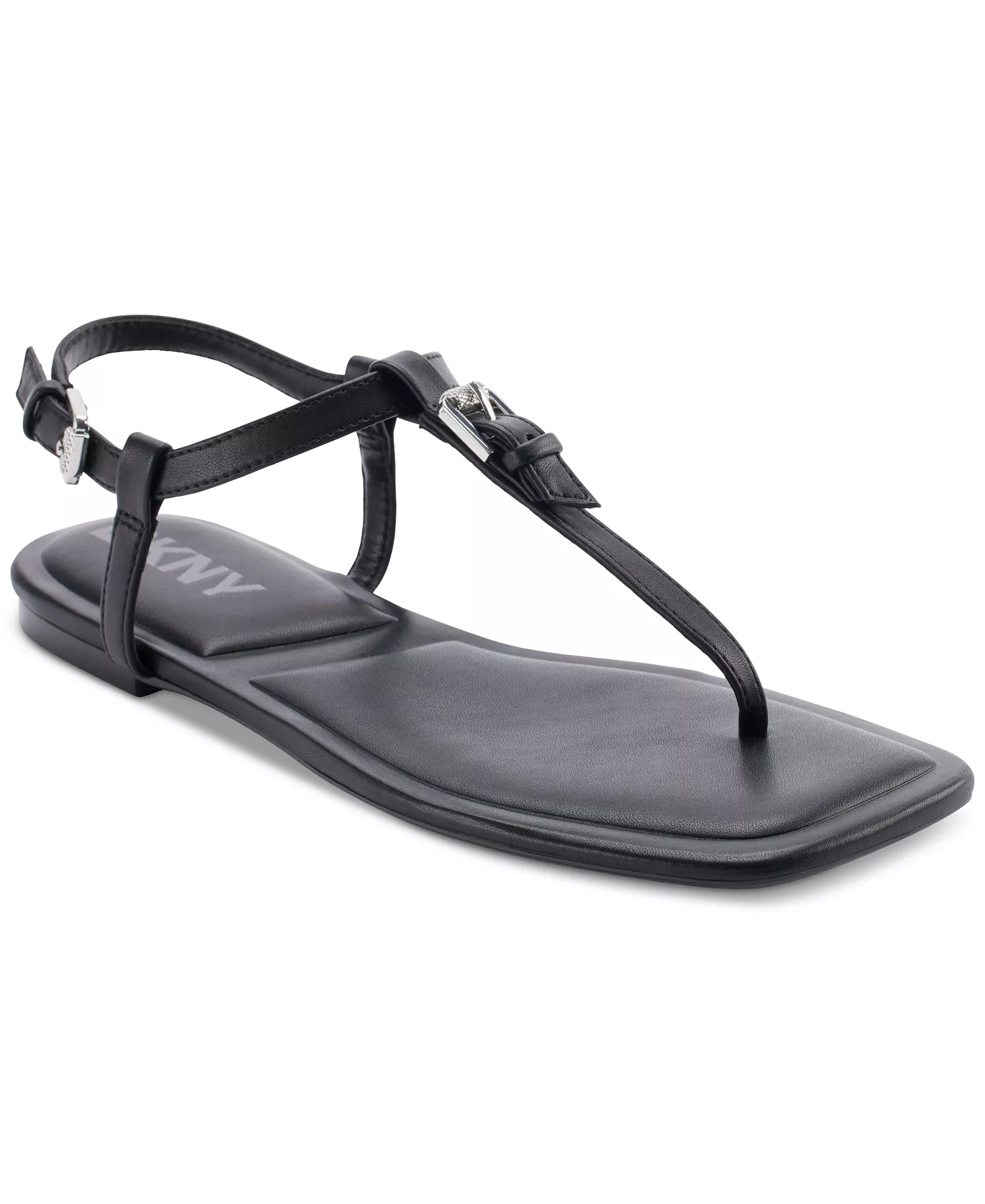 Women's Datto T-Strap Sandals - Black - 10M