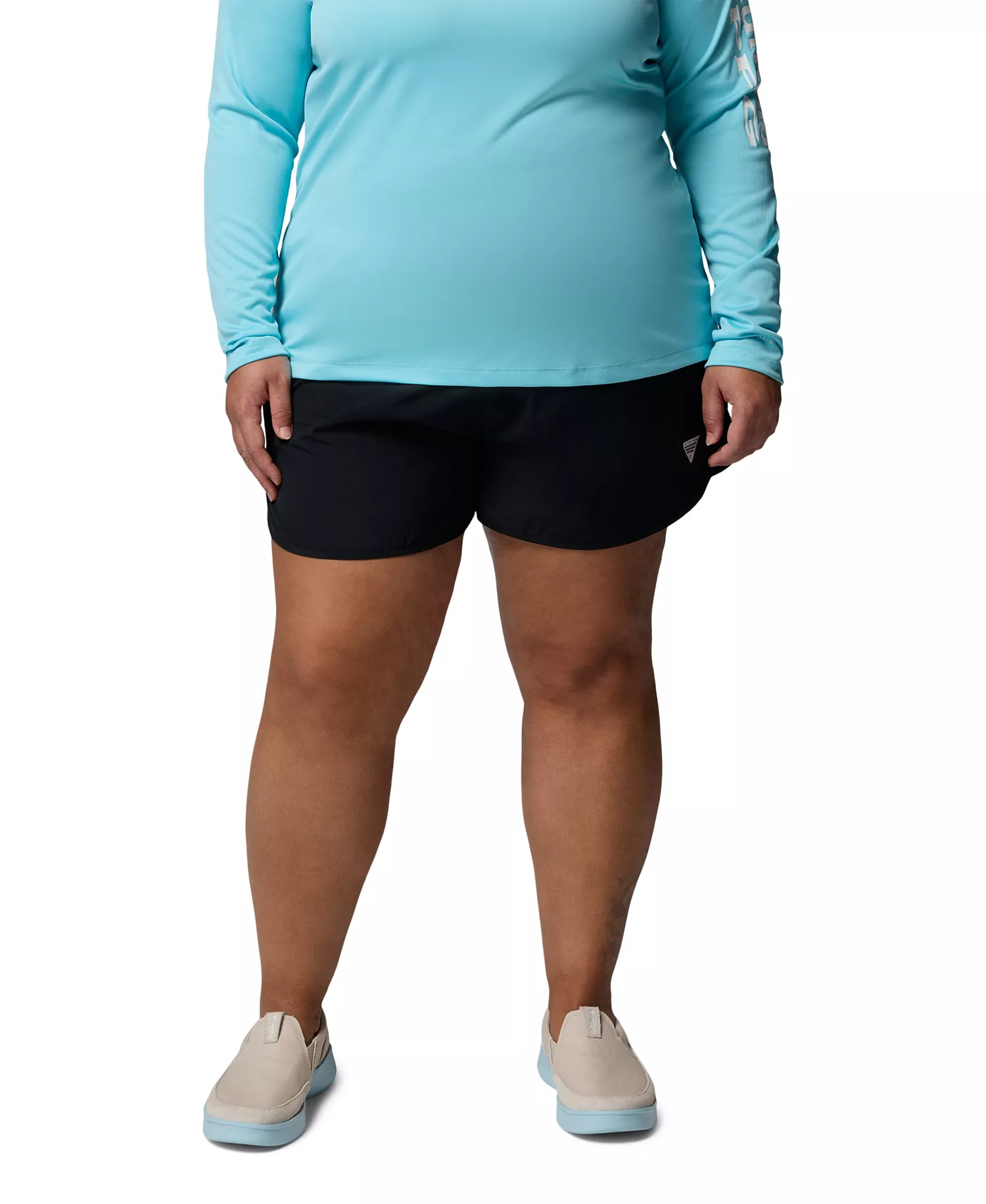 Plus Windy Bay Shorts - Black - 1X