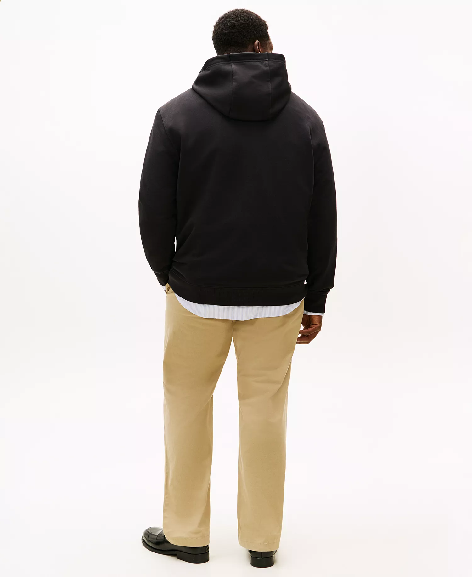 Men's Big & Tall Essential Hooded Sweatshirt - Black - 2XLT