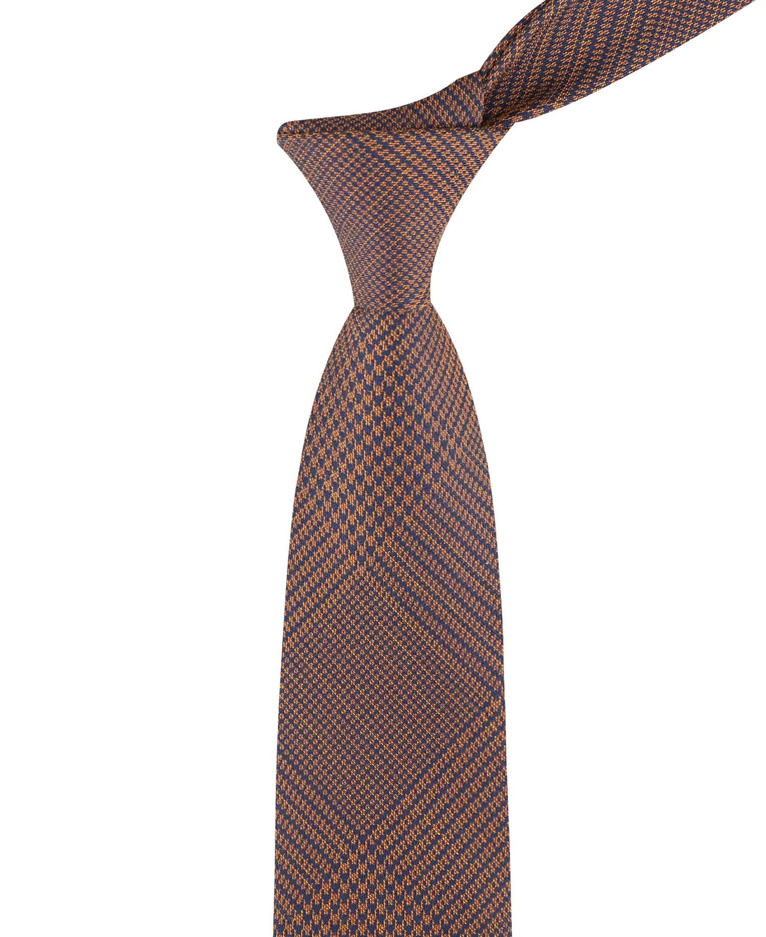 Men's Hendrix Glen Plaid Tie - Rust - ONE SIZE