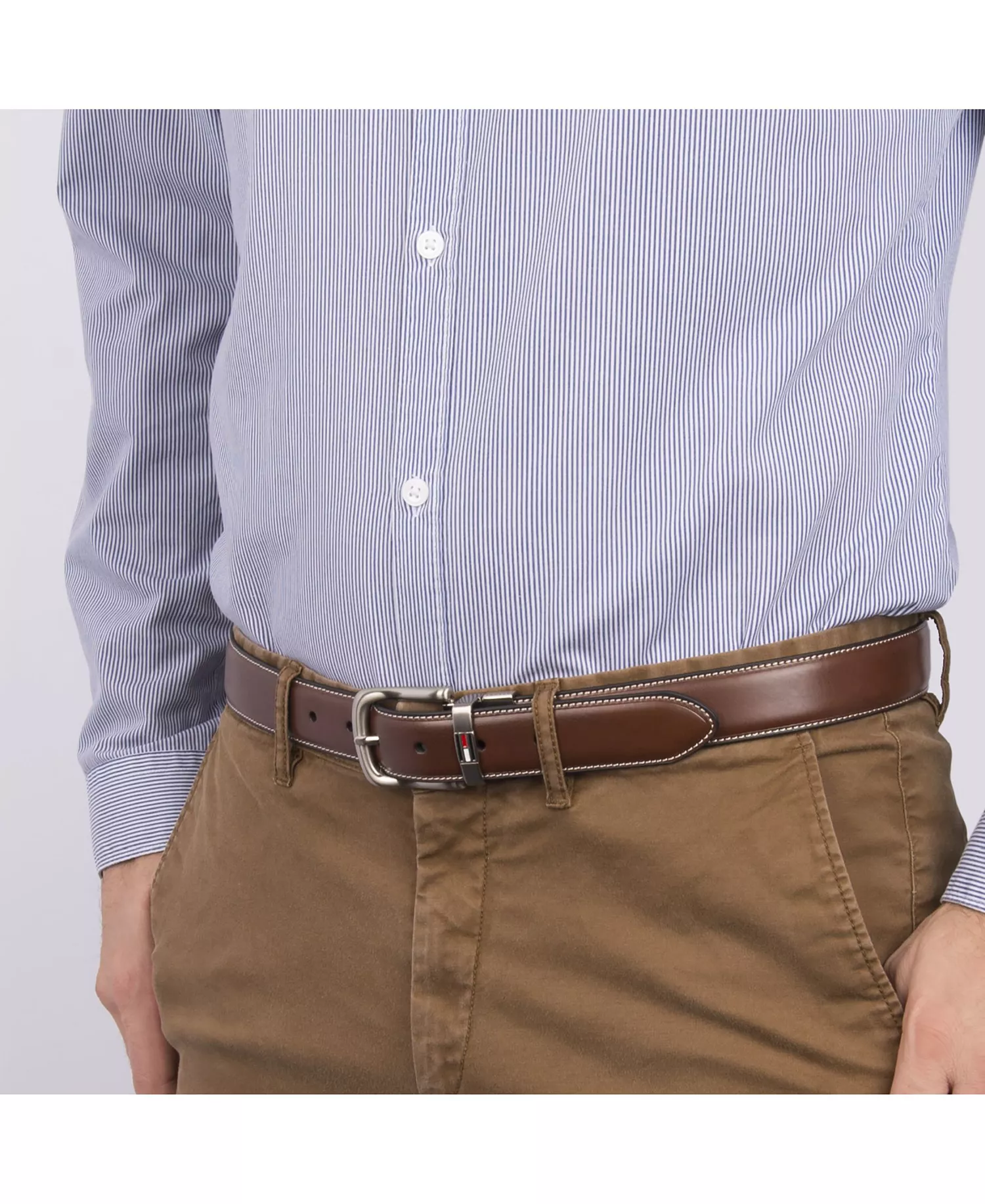 Men's Dress Belt Collection - Brown/Black - 30