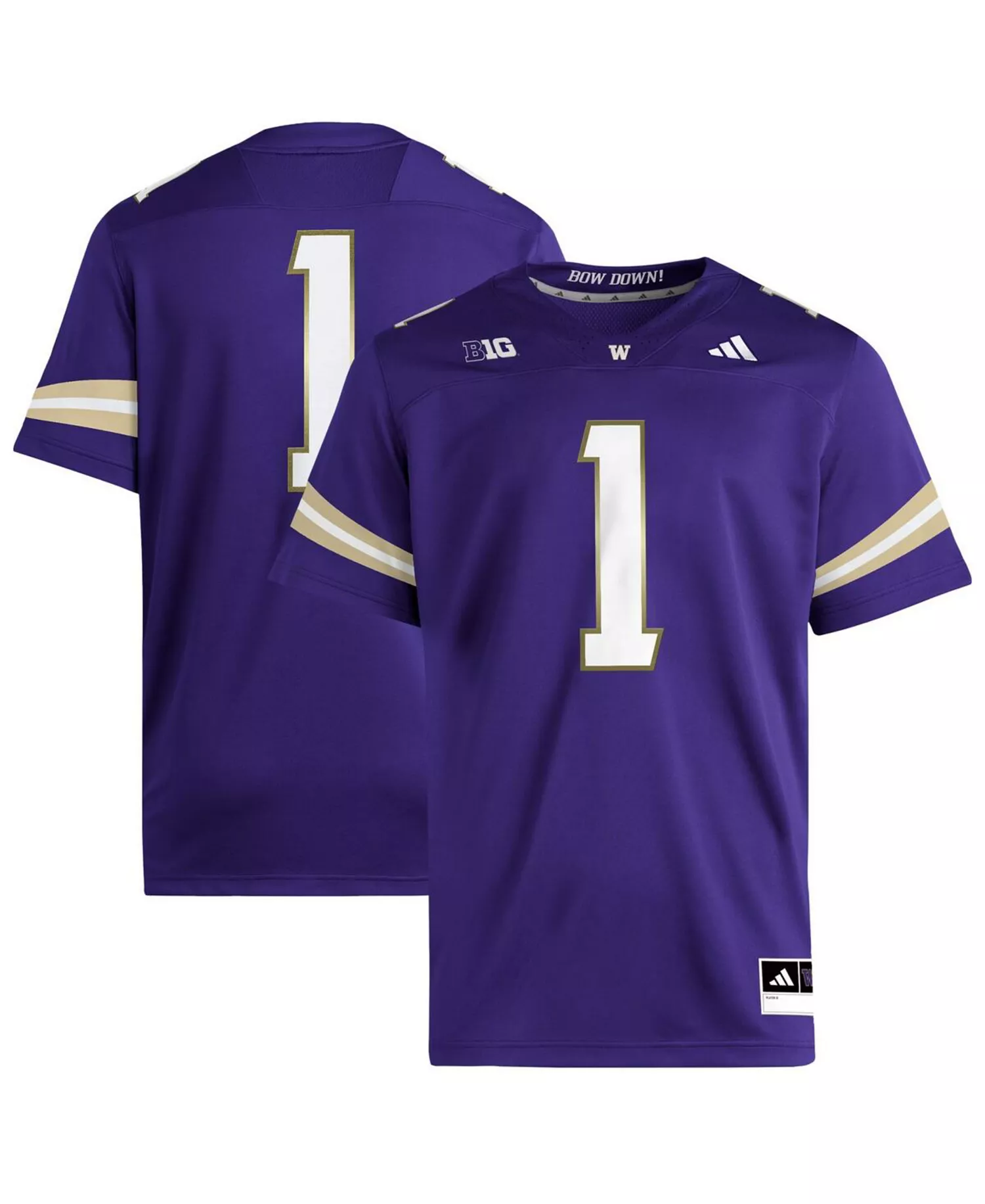 Men's Purple Washington Huskies Premier Jersey - Purple - 2XL