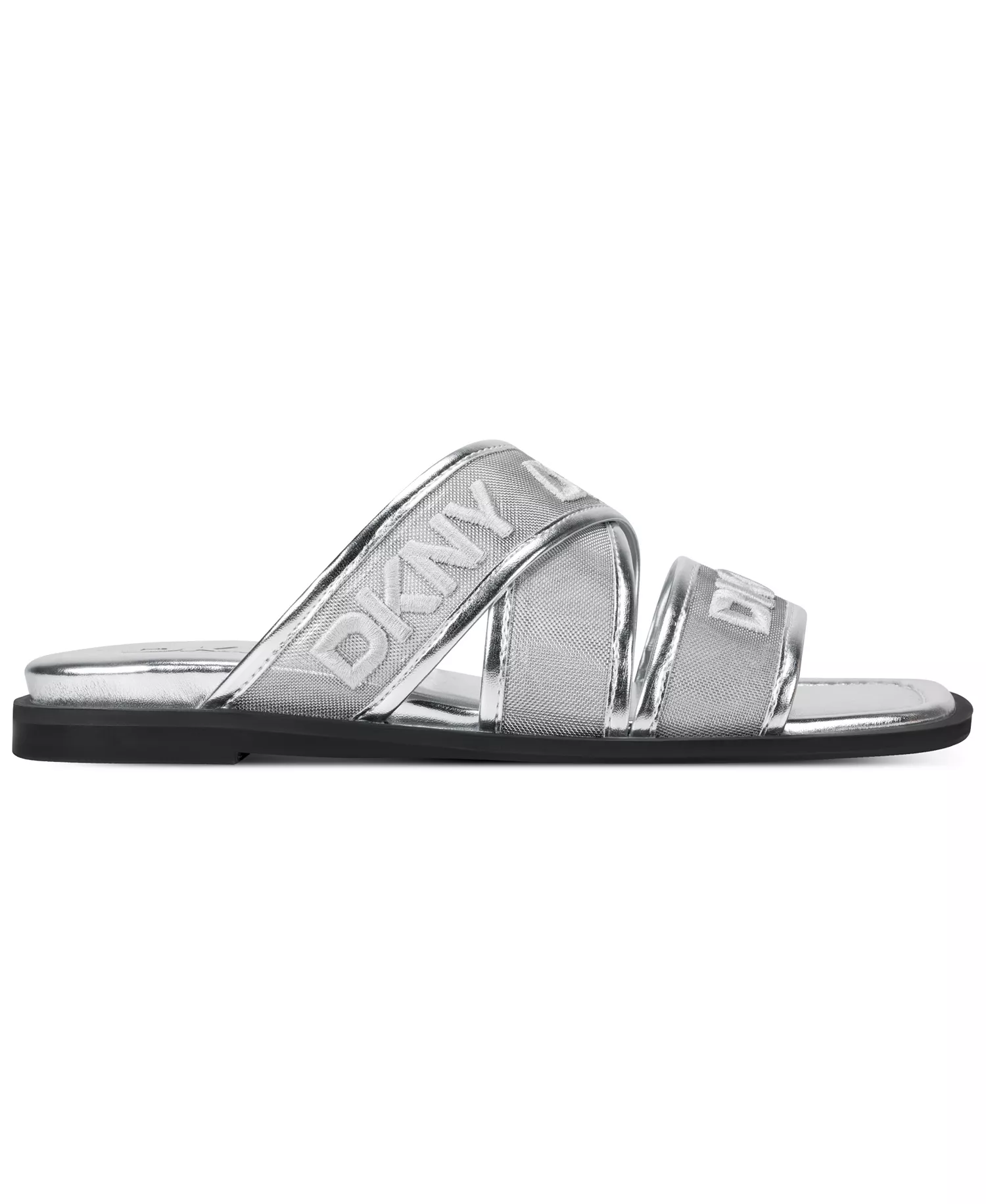 Women's Cerelia Slip-On Flat Sandals - Silver - 10M