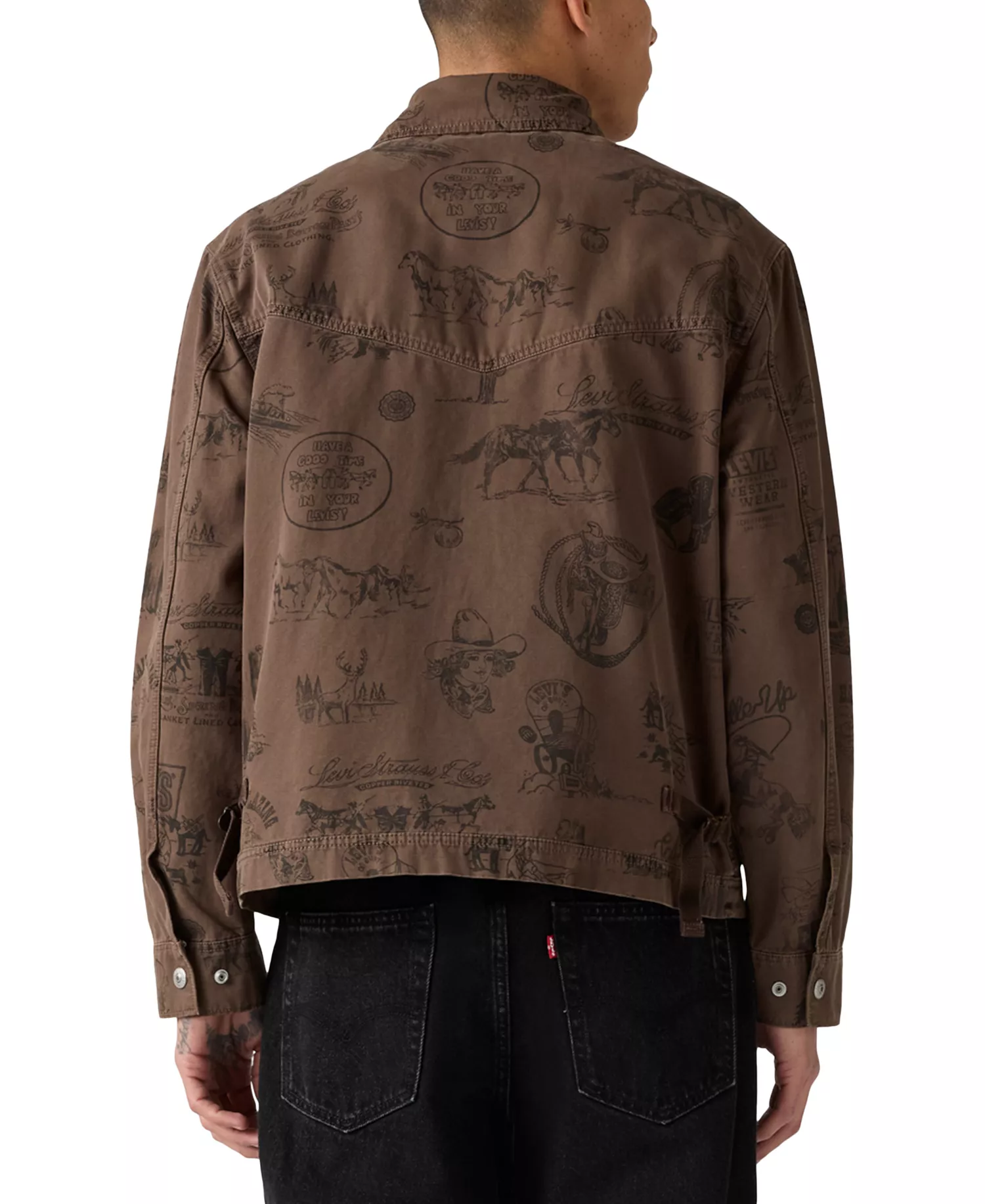 Men's Cotton Polk Jacket - Wild West Bracken - Brown - 2XL