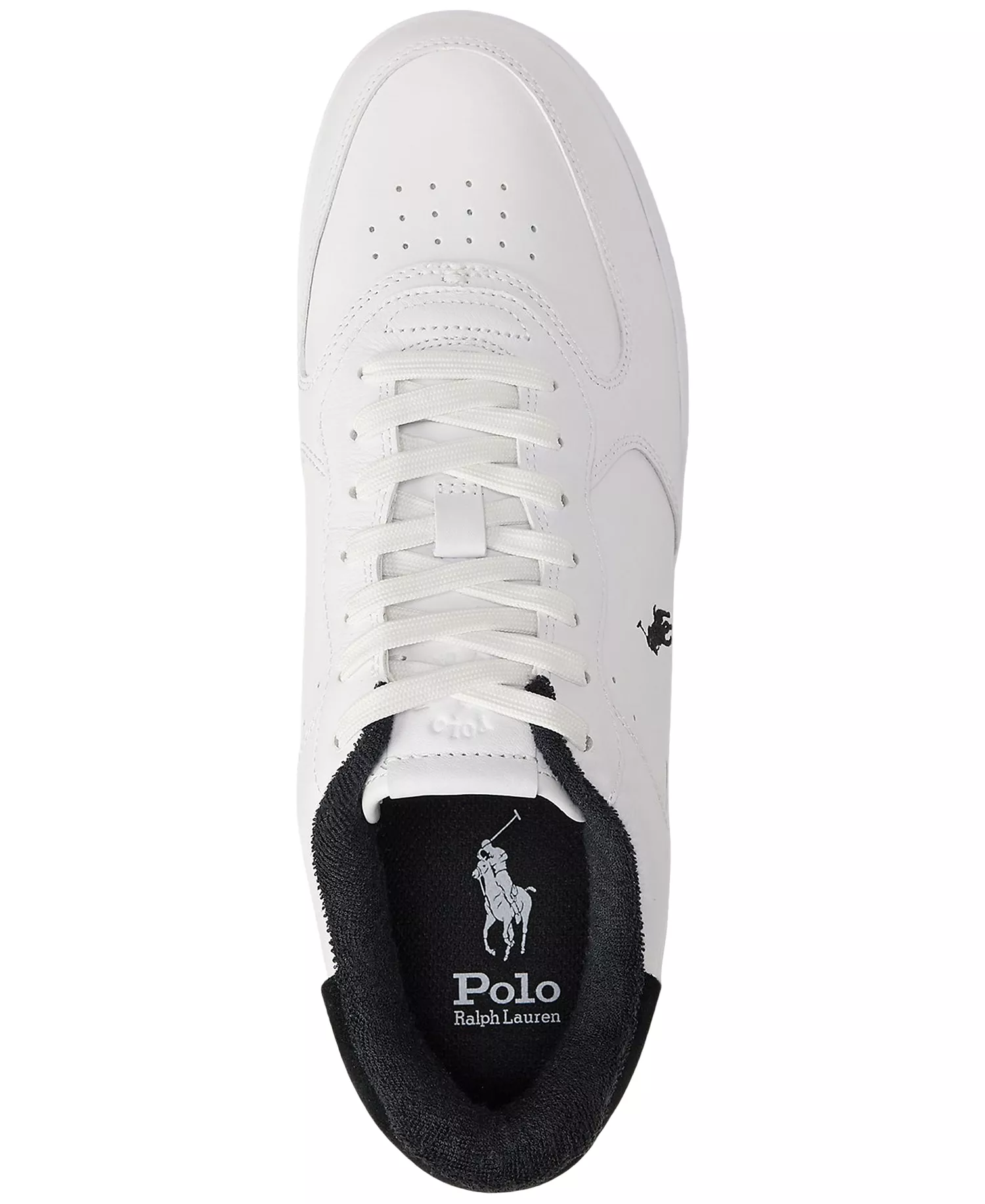 Men's Masters Court Leather Sneakers - White/black - 10