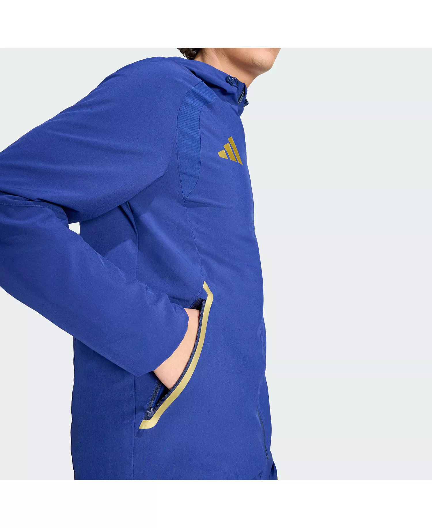 Men's Blue Italy National Team 2026 World Cup Travel Windbreaker Jacket - Blue - 2XL