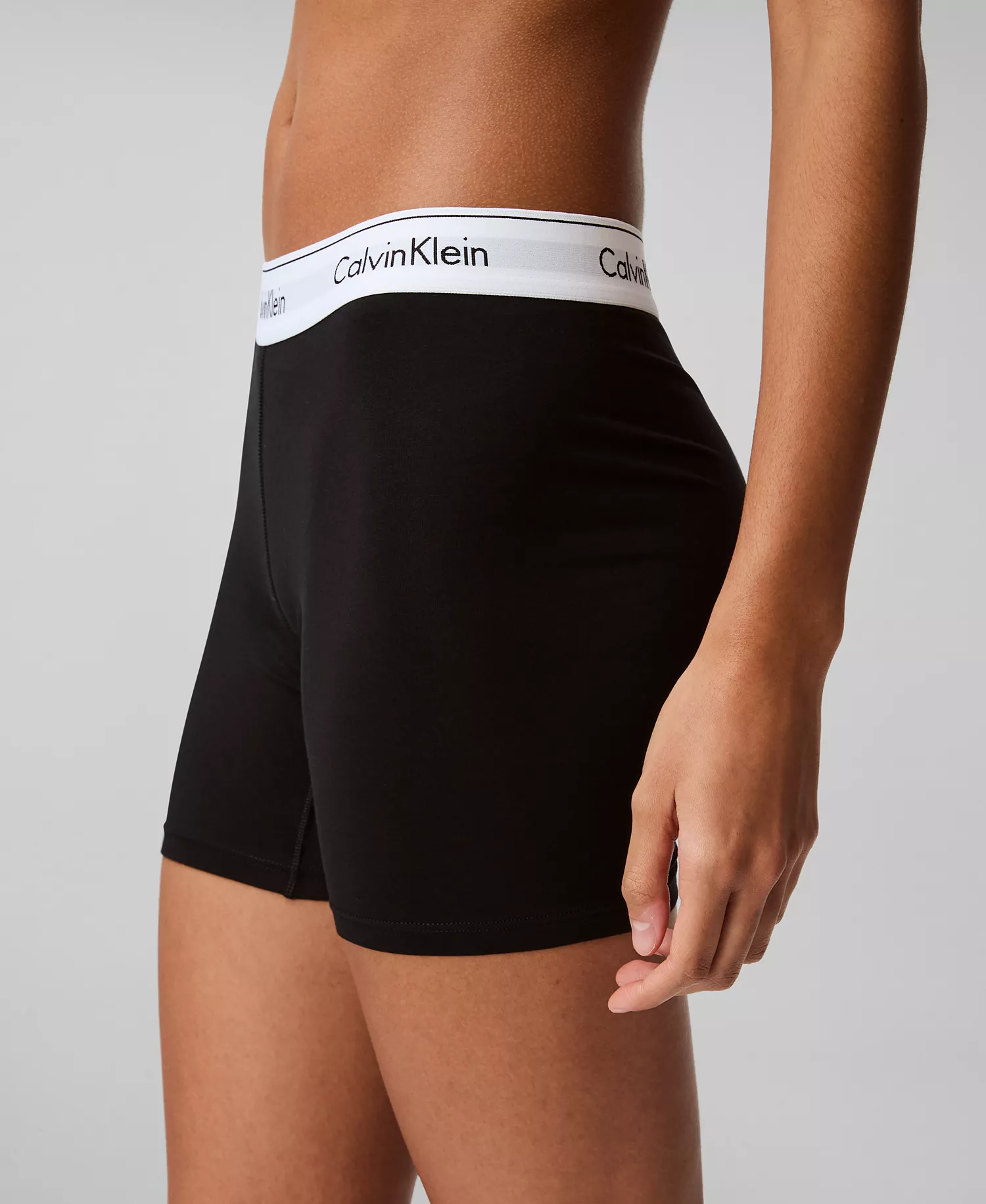 Women's Modern Cotton Boxer Brief QF7625 - Black - L