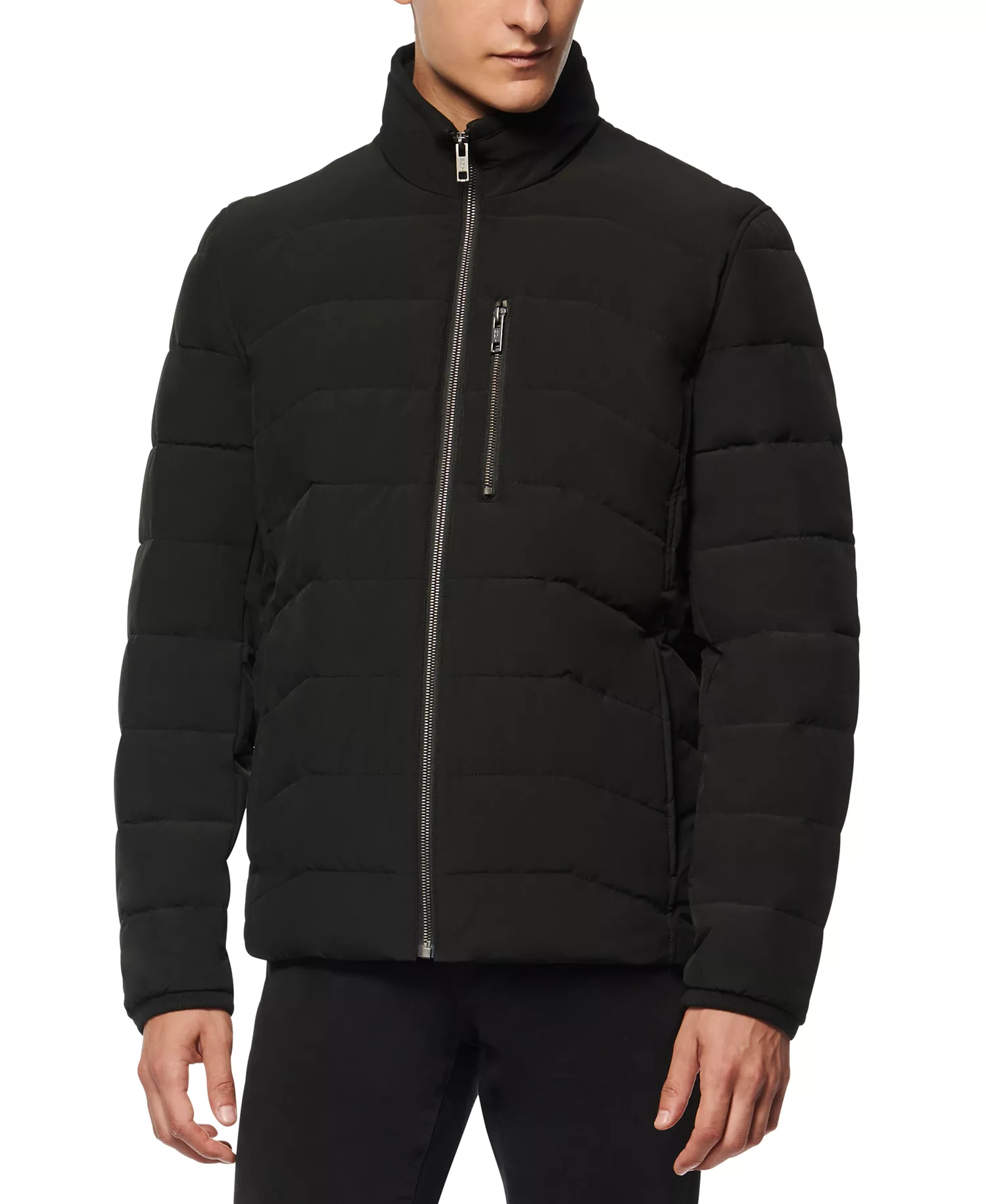 Men's Carlisle Stretch Packable Moto Jacket - Black - L