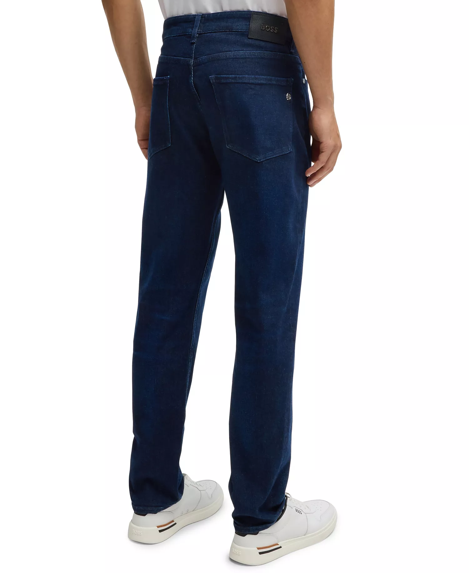 Men's Dark-Blue Soft Denim Regular-Fit Jeans - Navy - 38x36