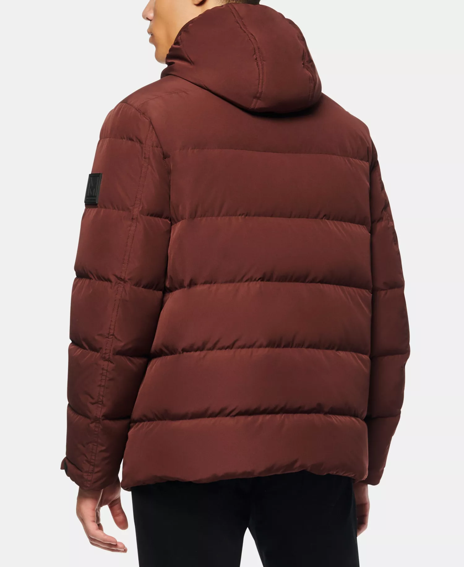 Montrose Men's Down Filled Mid Length Puffer Jacket - Oxblood - XL