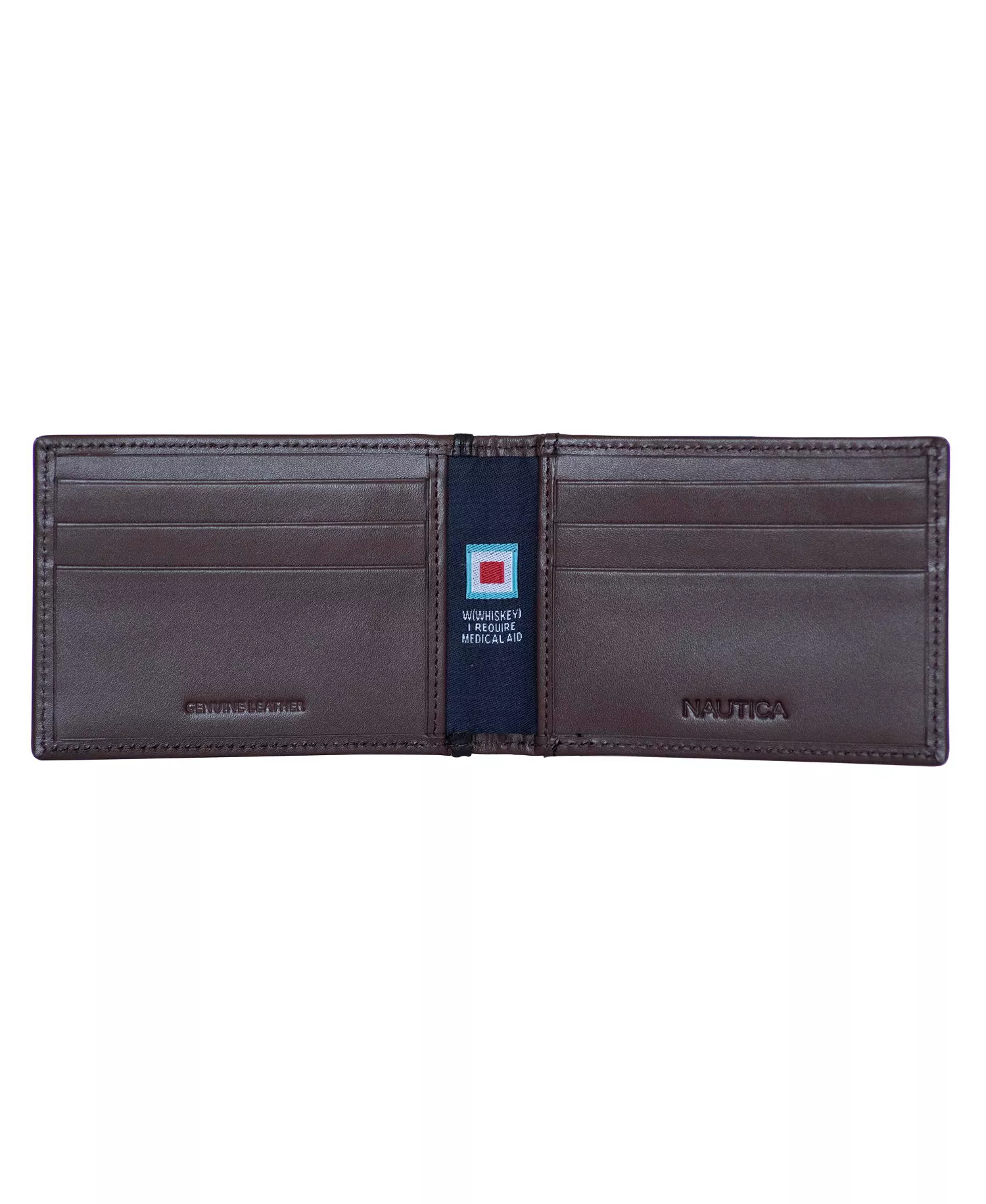Men's Pop J Class Front Pocket Wallet - Black, Brown - ONE SIZE