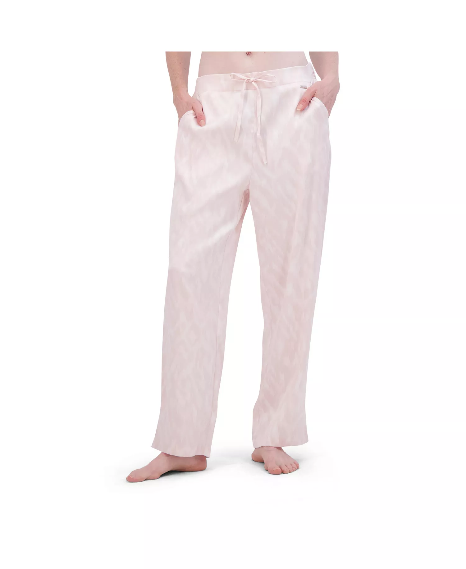 Women's Straight Leg Satin Pajama Pant - Washed out pink - Large