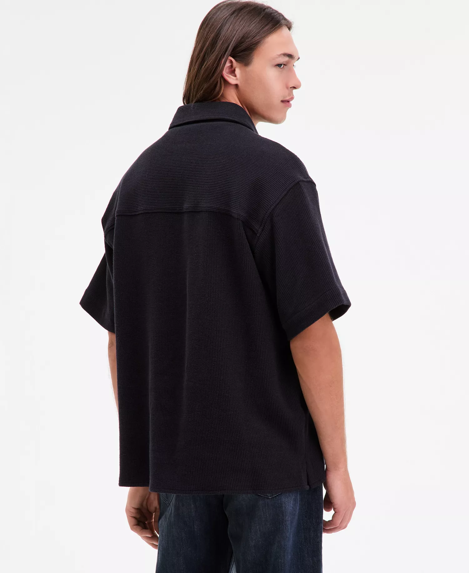 Men's Ebaffino Relaxed-Fit Short-Sleeve Shirt - BLACK - 2XL