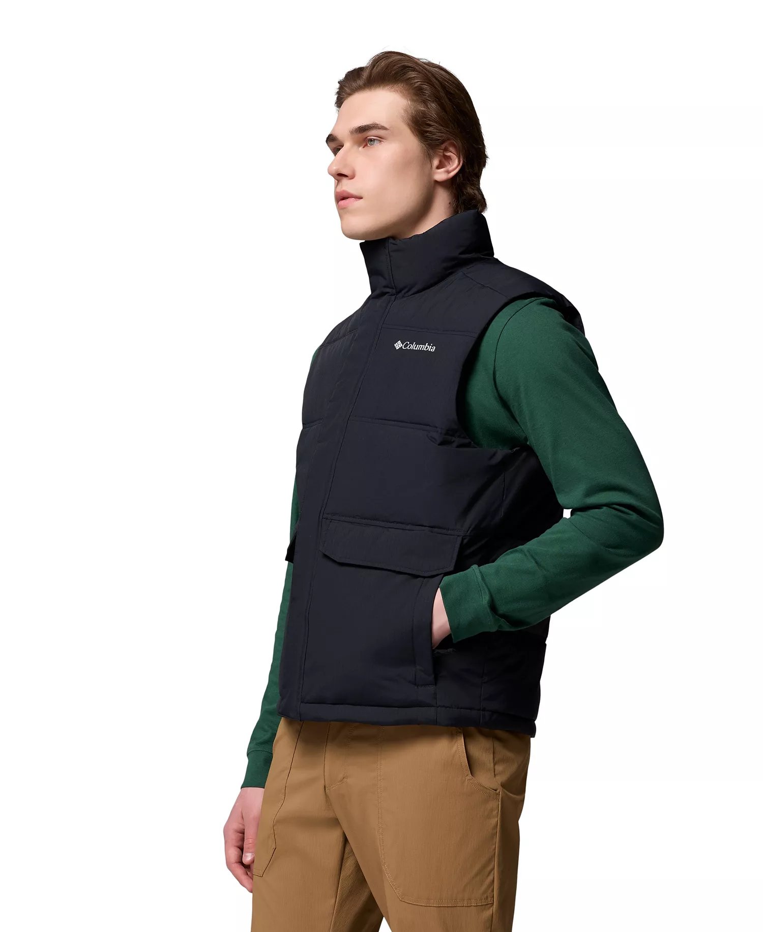 Men's Landroamer Puffer Vest - Black - L