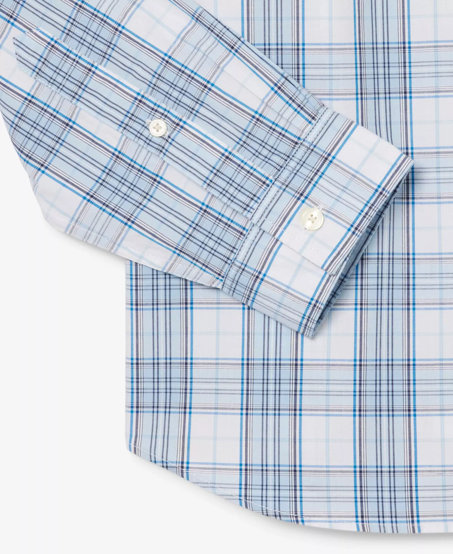 LONG SLEEVED CASUAL - Cgi-White/Overview-Gipsy Blue - 2XL