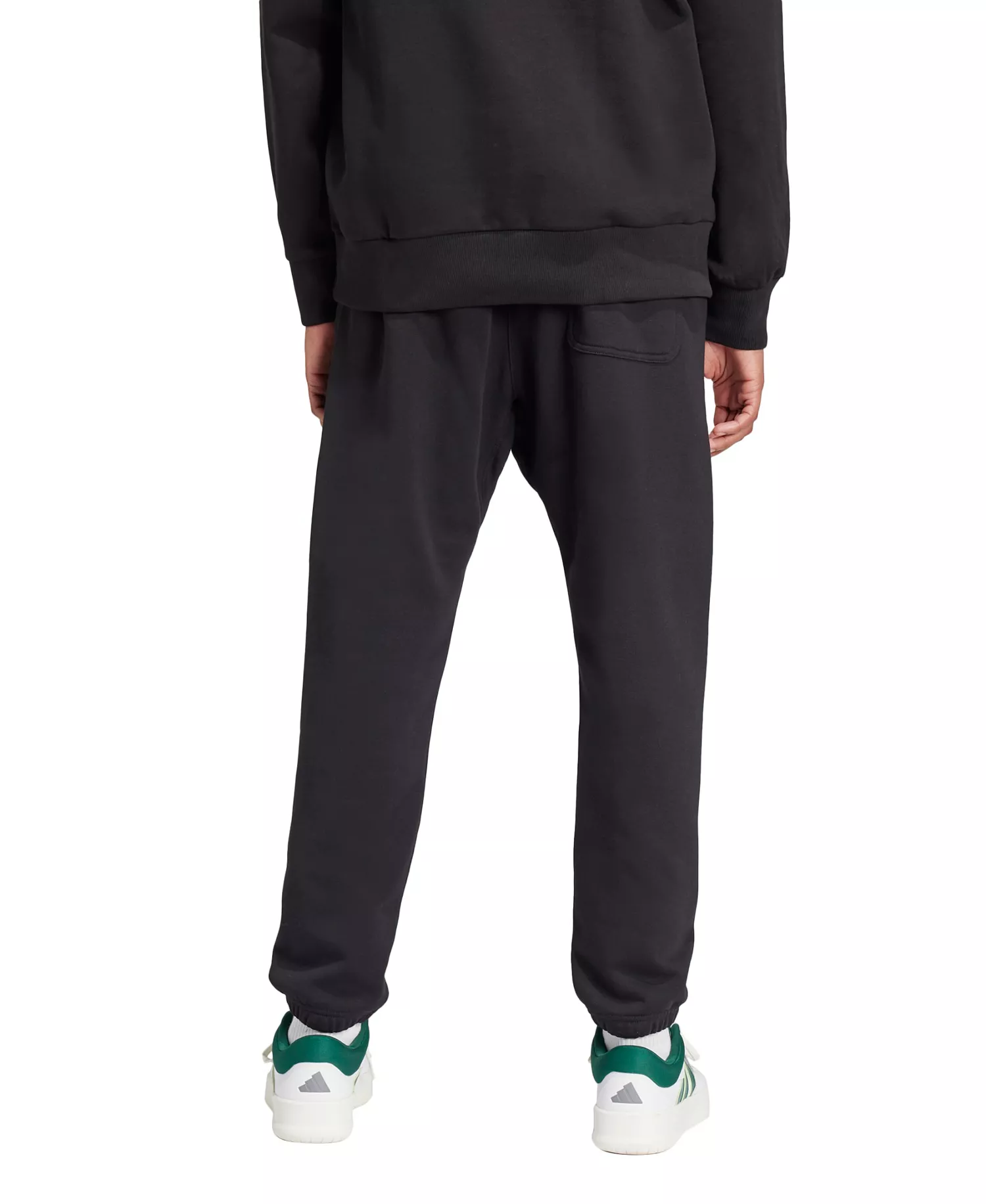 Men's Fleece Tapered Pants - Black - 2XL