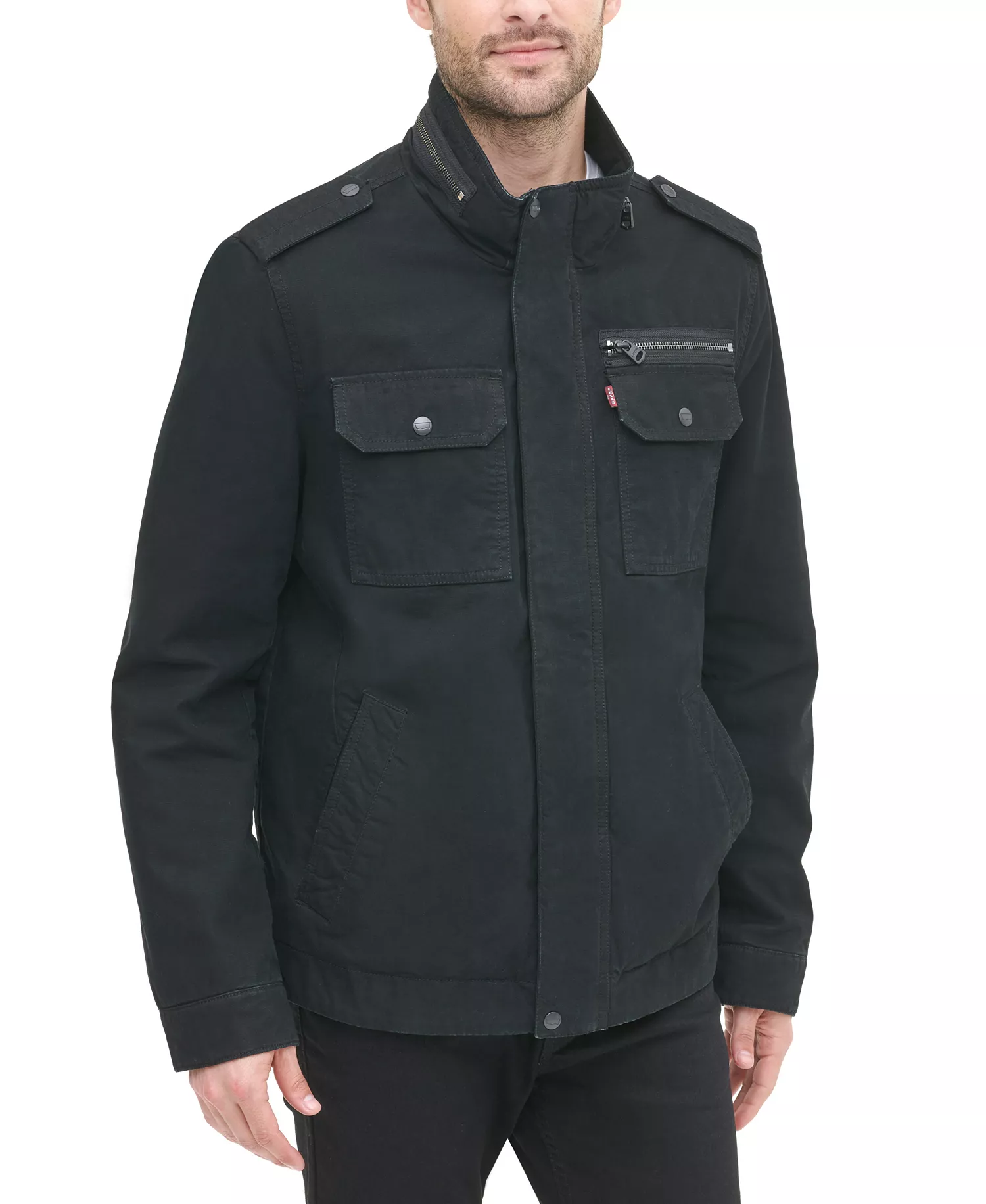 Men's Field Jacket - Black - 2XL