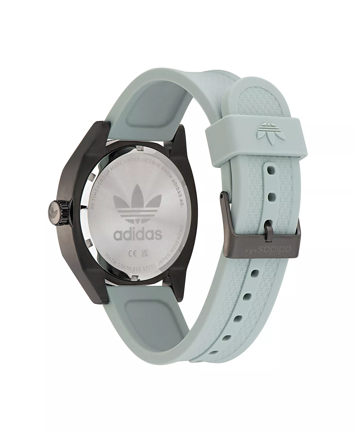 Unisex Three Hand Edition Two Gray Silicone Strap Watch 42mm