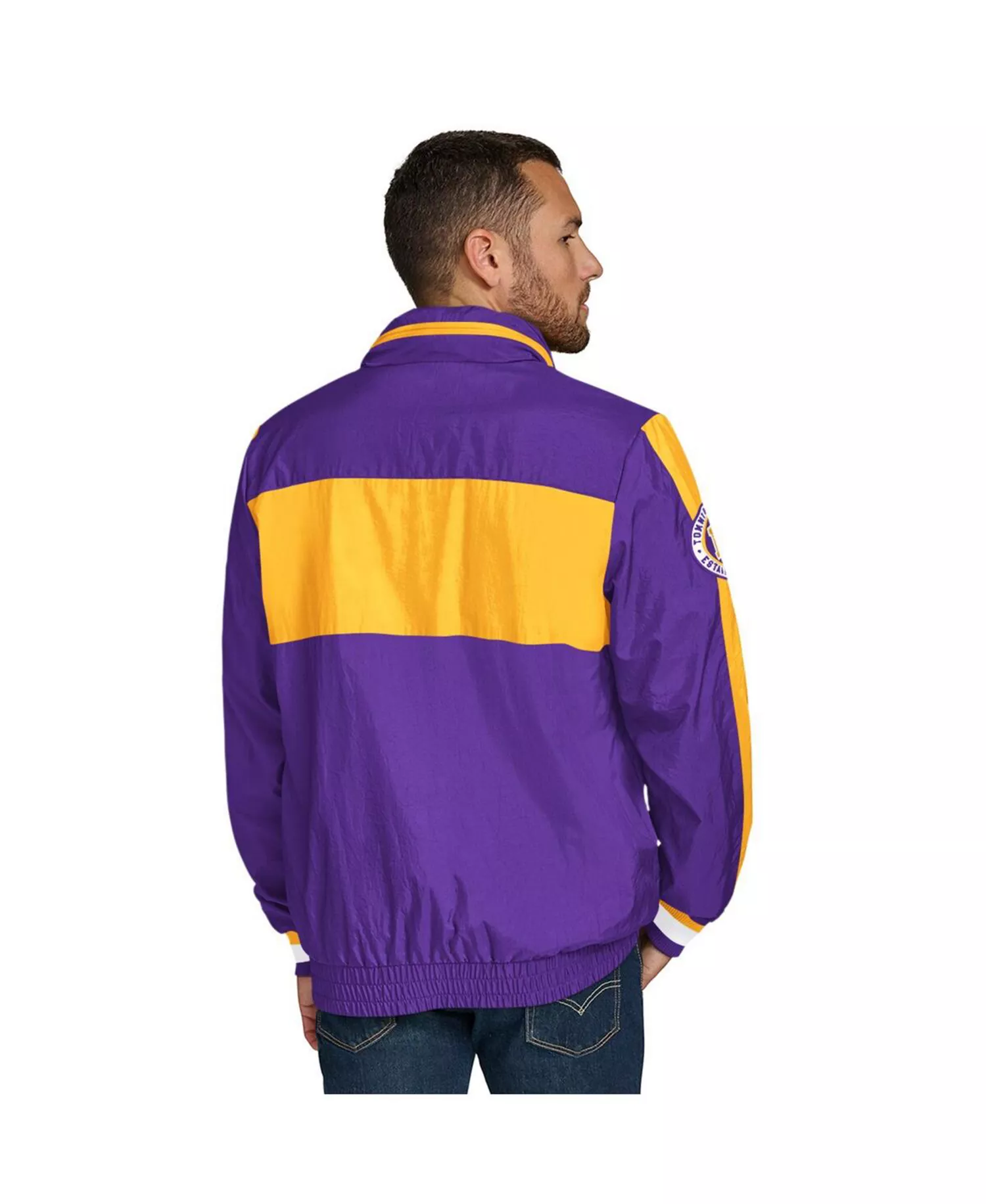 Men's Purple Minnesota Vikings Gael Lightweight Half-Zip Hoodie Jacket - Purple - L