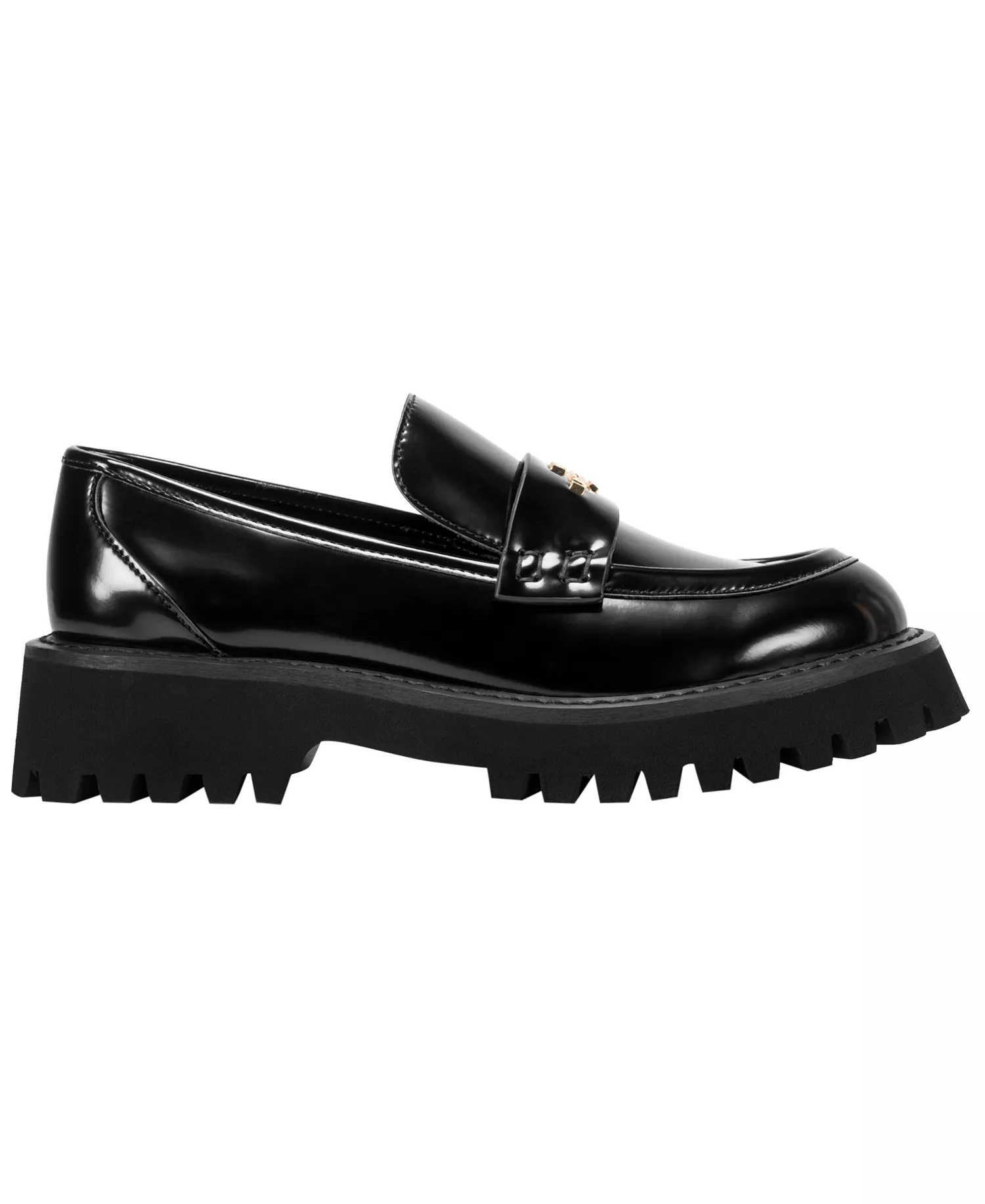 Women's Gwen Logo Lug Loafers - Black - 10M
