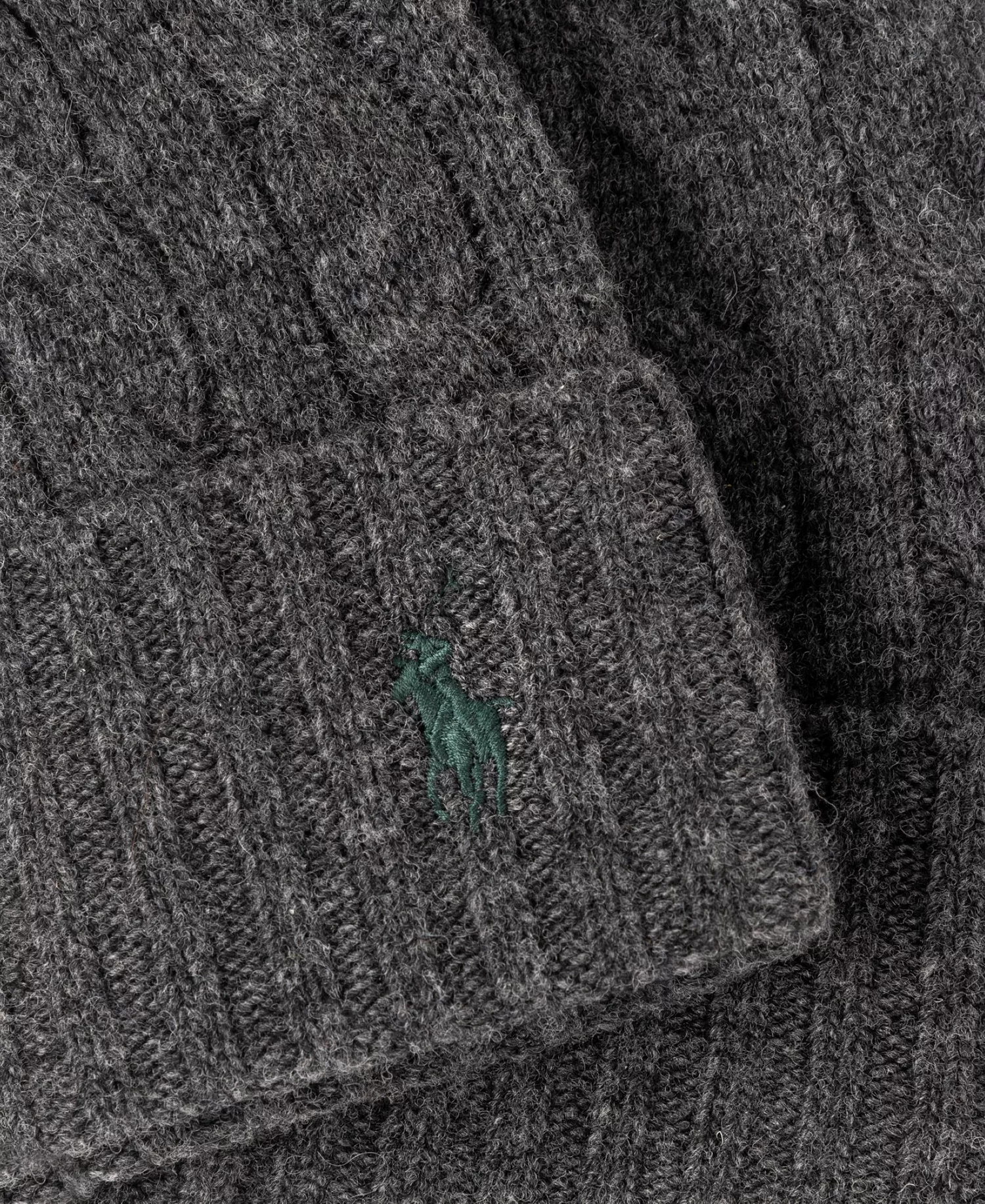 Men's Classic Cable-Knit Beanie - Gray - ONE SIZE