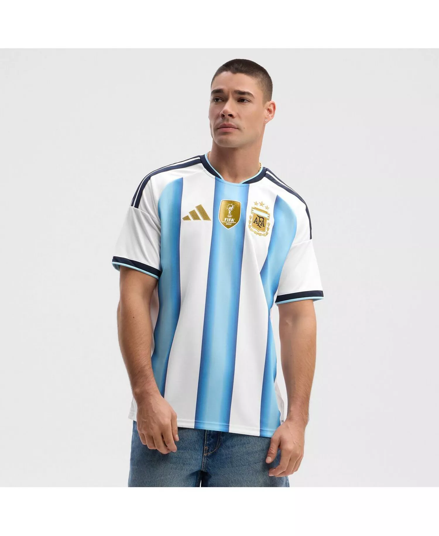 Men's White Argentina National Team FIFA x World Cup 2026 Home Replica Jersey - White - 2XL