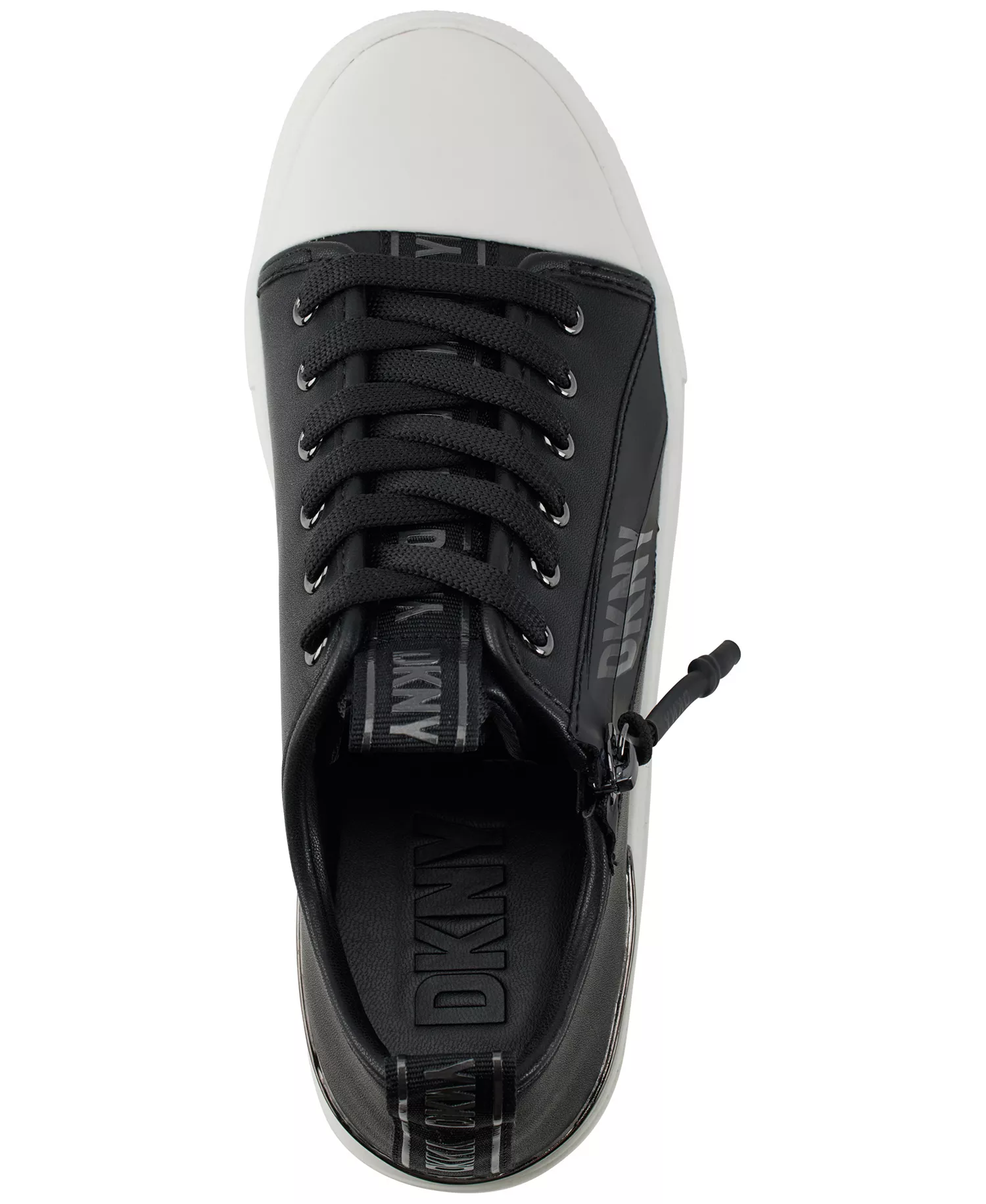 Women's Chaney Lace-Up Zipper Sneakers - Black - 6.5M