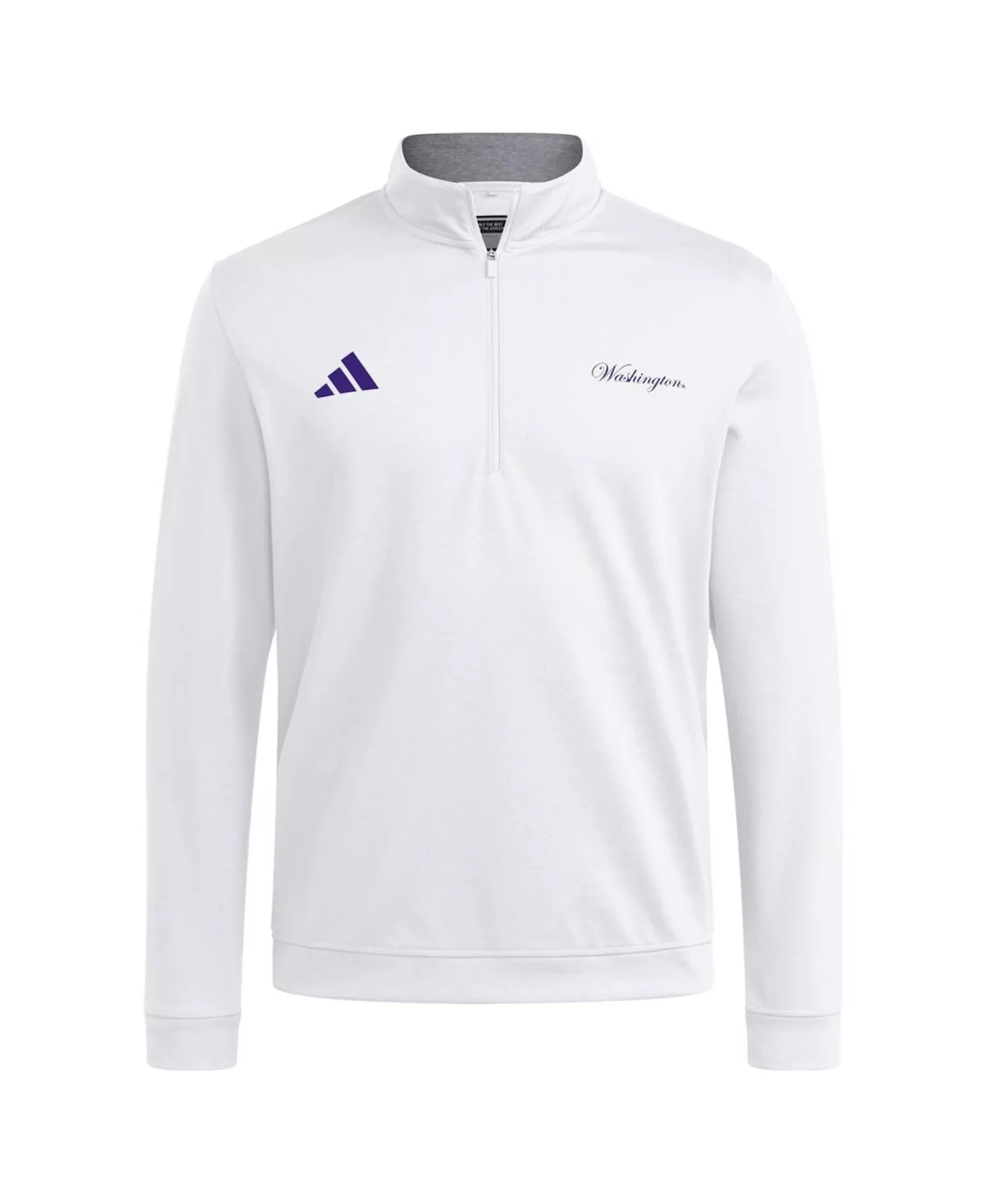 Men's White Washington Huskies Elevated Quarter-Zip Jacket - White - 2XL