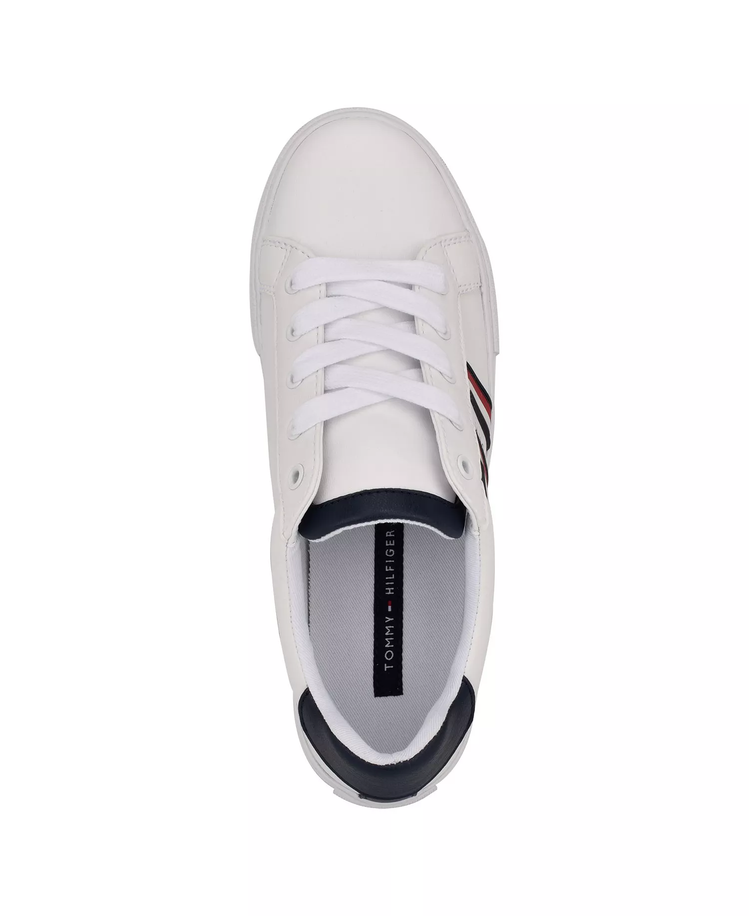 Women's Lendon Stripe Lace-Up Sneaker - White - 10M