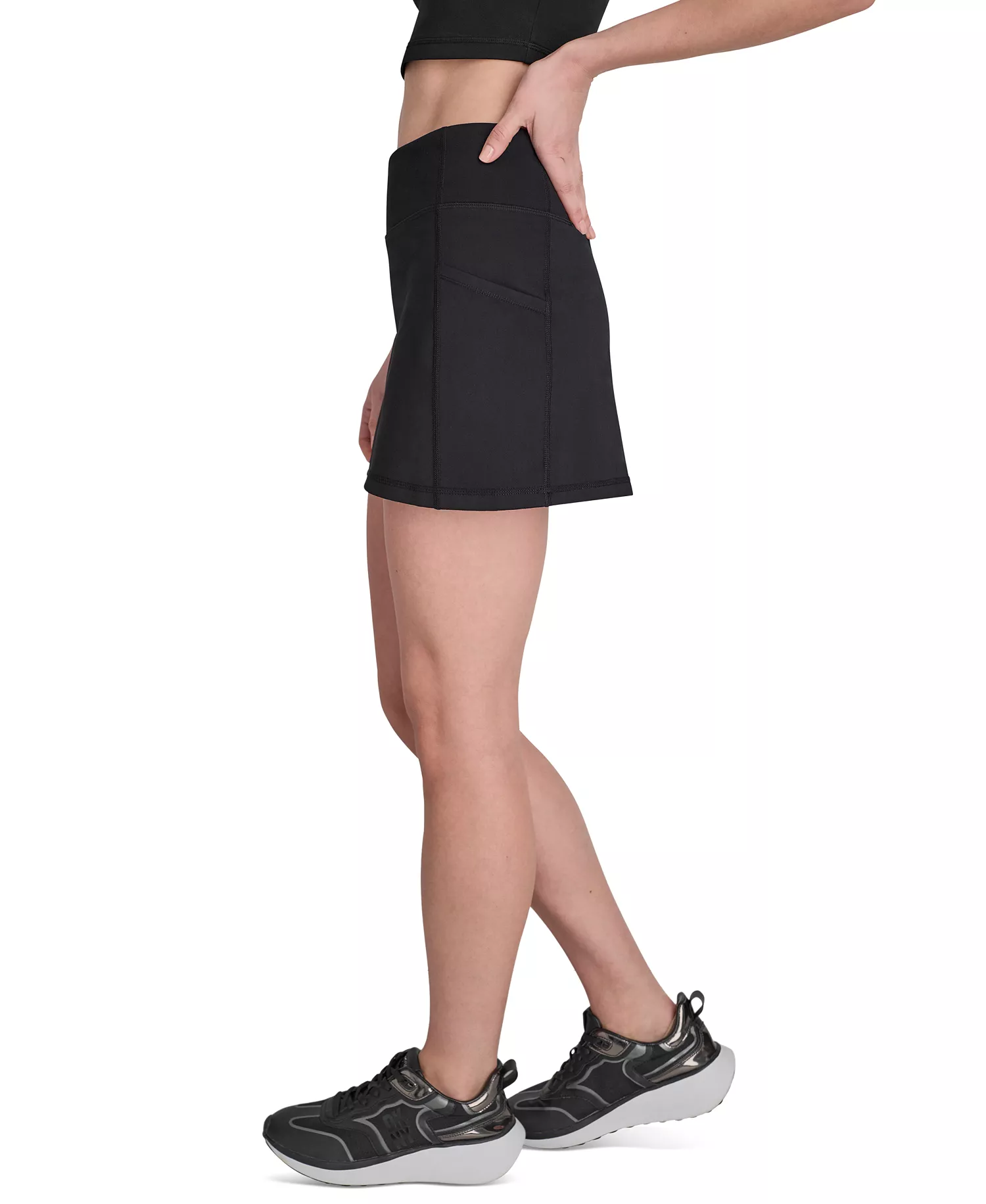 Women's Balance Compression Super High Waist Pull-On Skort - Black - L