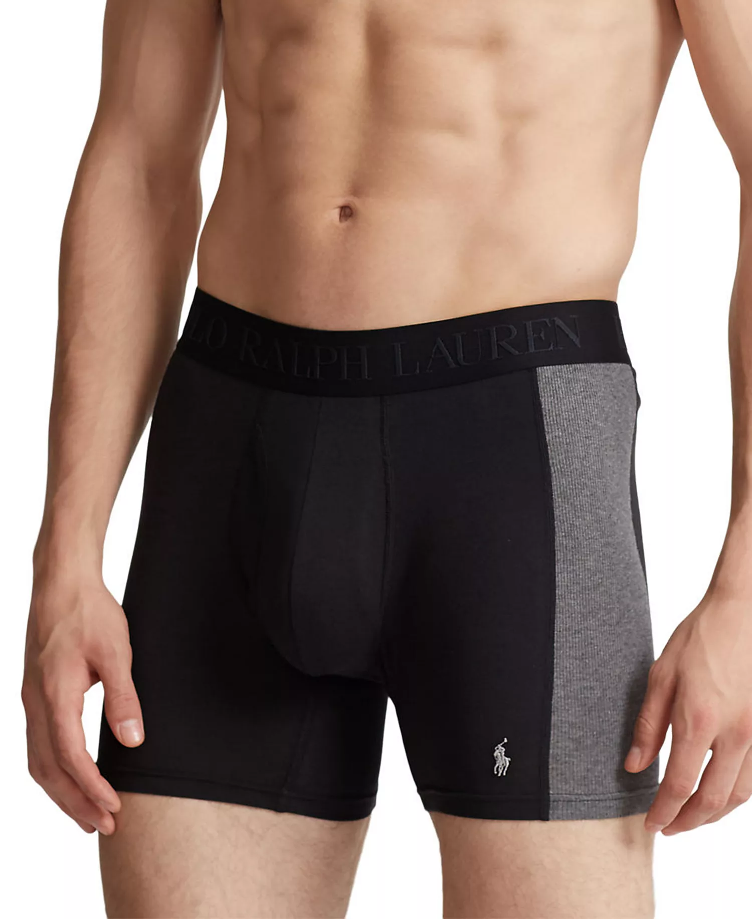 Men's  3-Pack 4D Flex Max Boxer Brief - Charcoal / Andover / Polo Black - L