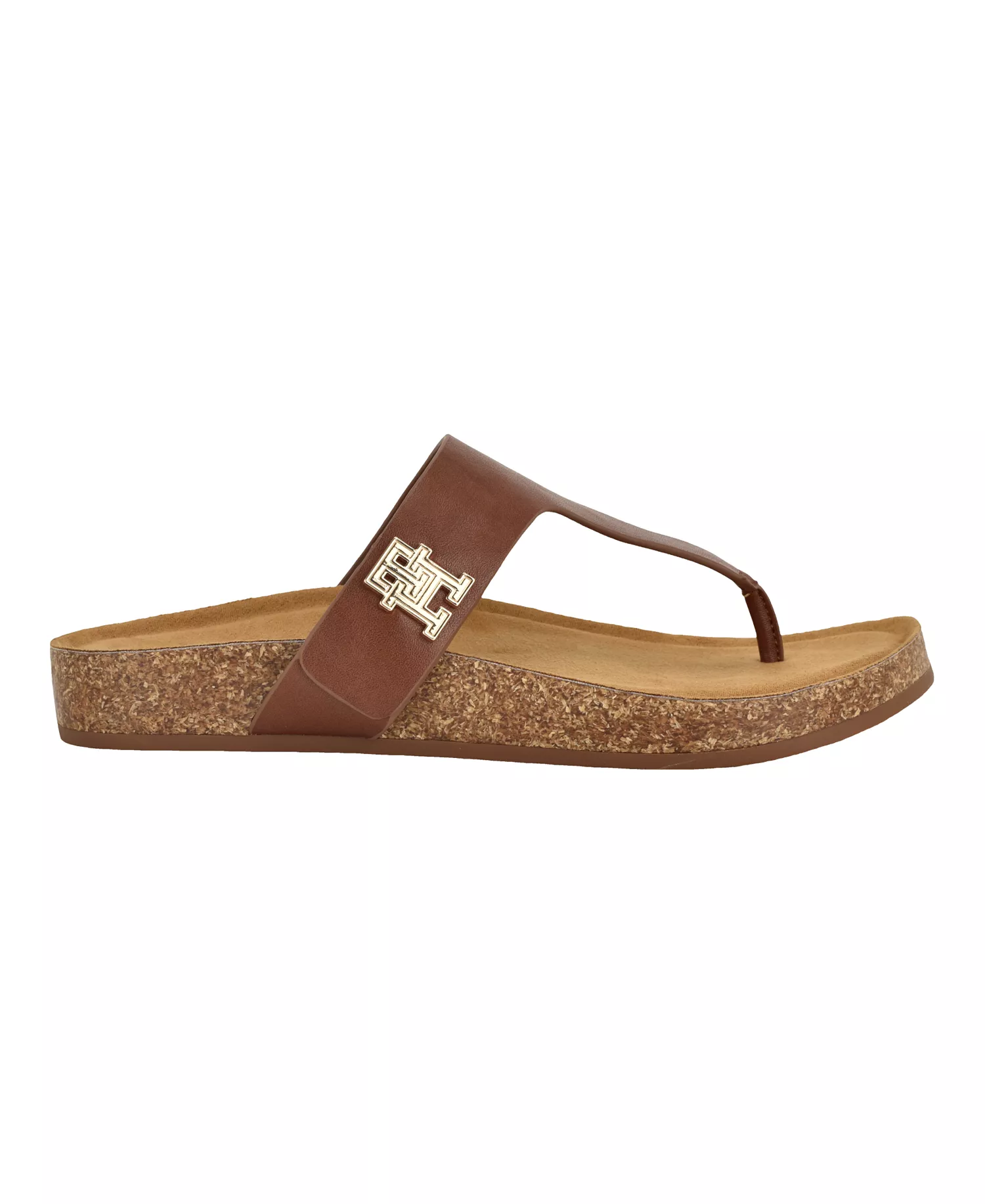Women's ToBeach T-Strap Flat Footbed Sandals - Brown - 6.5M