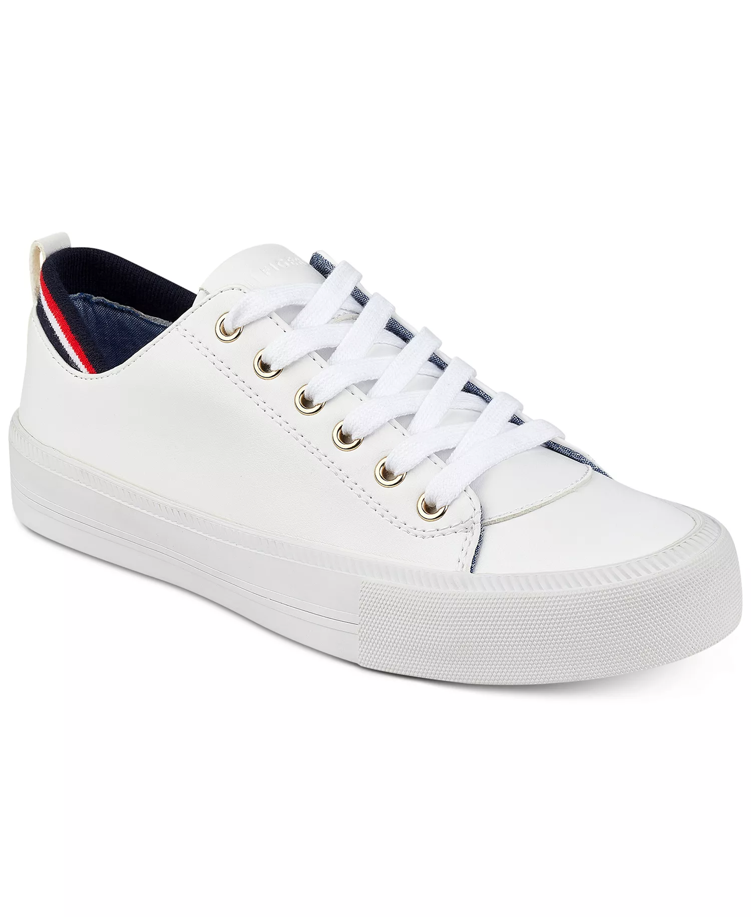 Women's Lace up Two Sneakers - White Multi - 11M