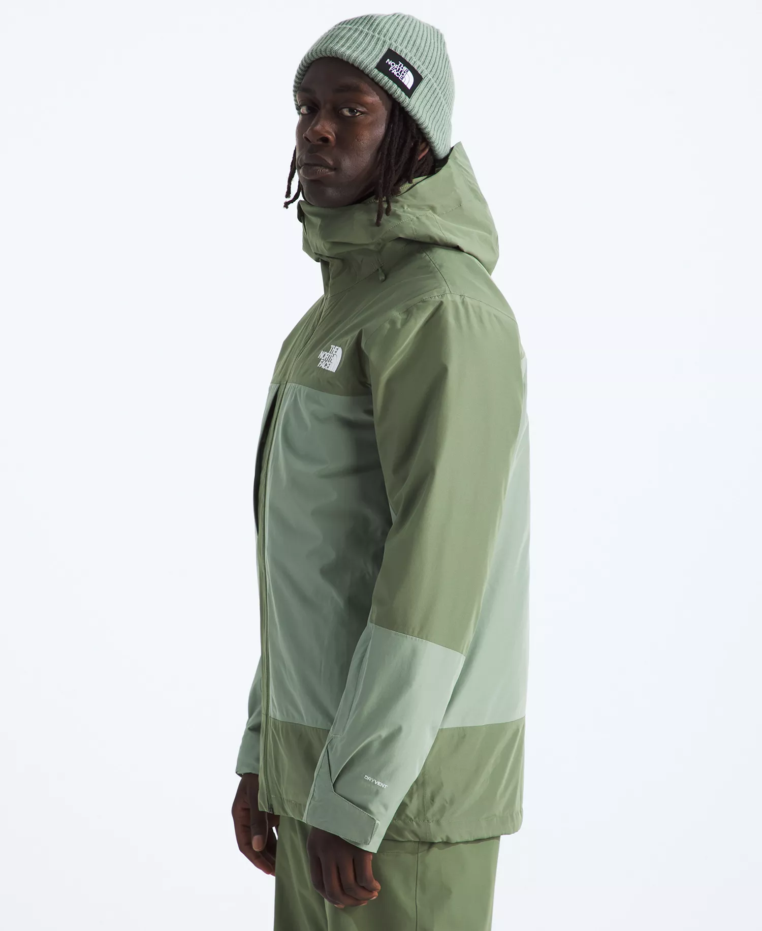Men's ThermoBall Snow Triclimate Jacket - Bark mist/ Slate moss - 2XL