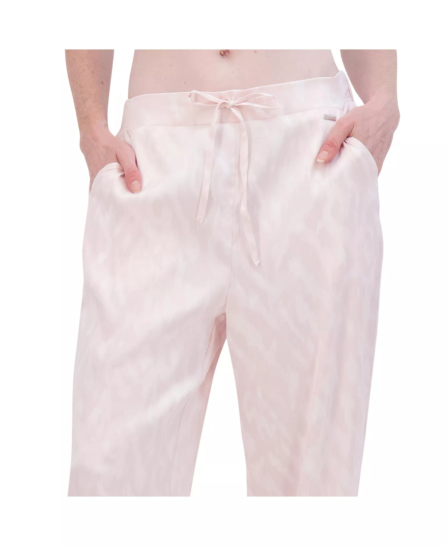 Women's Straight Leg Satin Pajama Pant - Washed out pink - Large