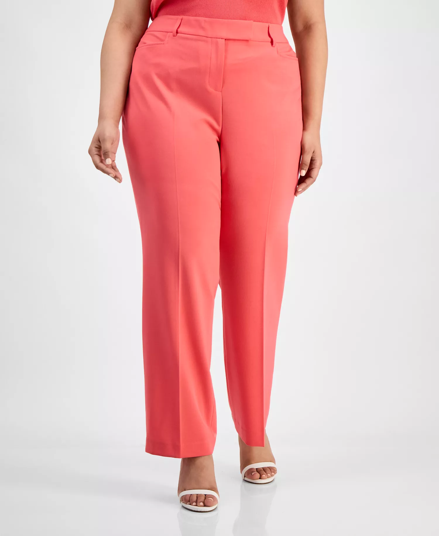 Plus Size Bird Eye Pants - Black - 14W